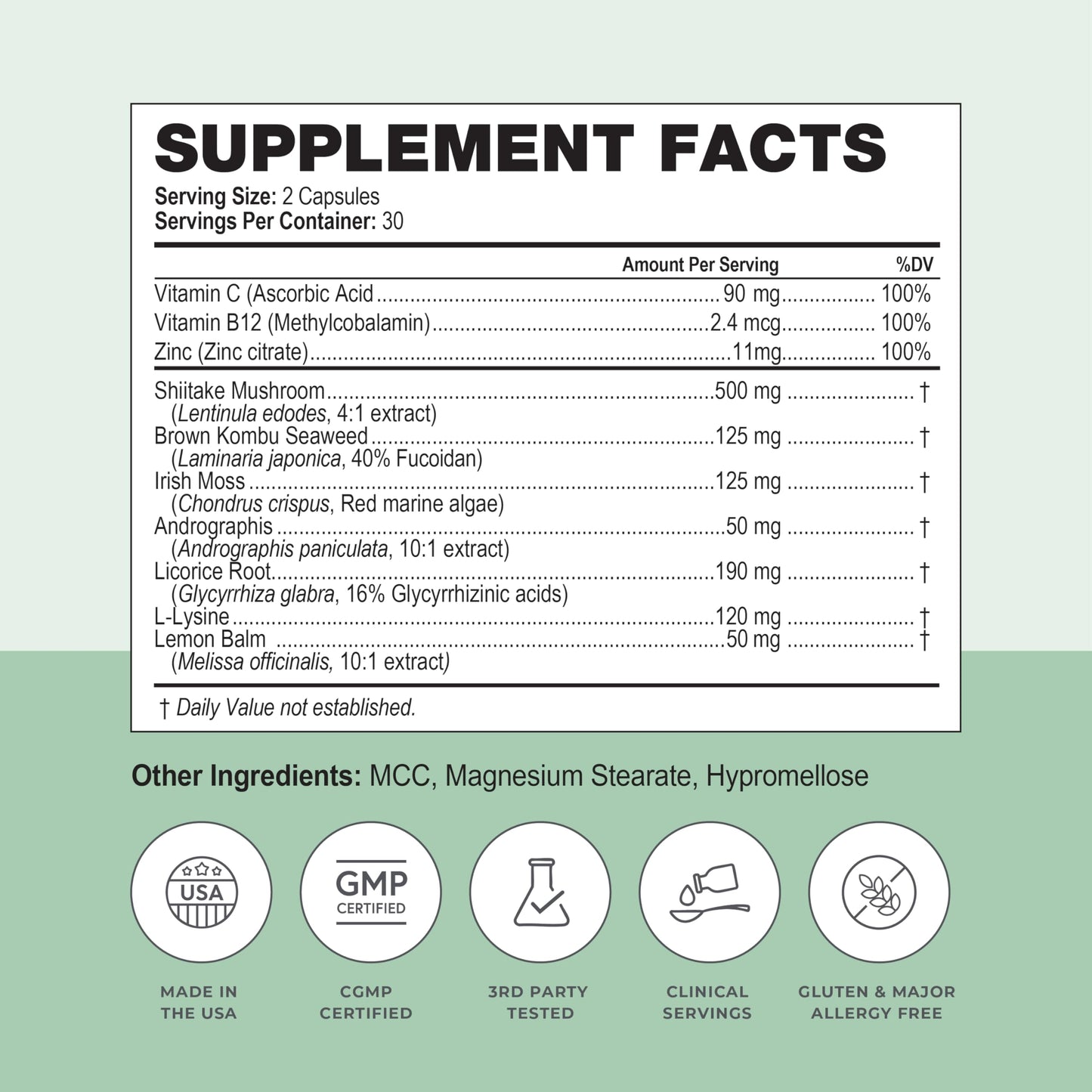 Simplix | Natural Supplement to Strengthen The Immune System | Respond to Outbreaks | Source of Highly Researched Mushroom & Seaweed Polysaccharides 60 Veggie Capsules (1 Pack) Papillex buy supplements Au