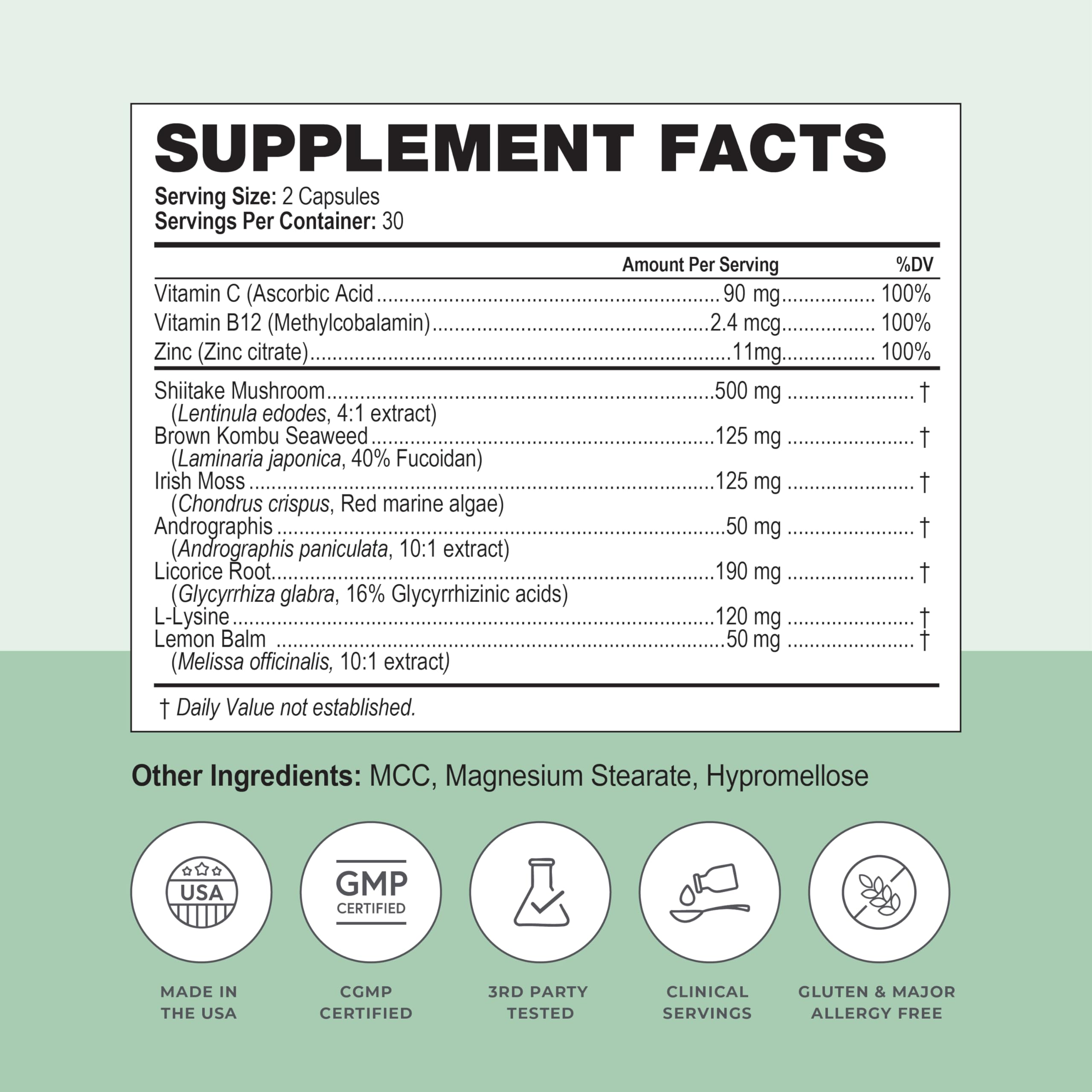 Simplix | Natural Supplement to Strengthen The Immune System | Respond to Outbreaks | Source of Highly Researched Mushroom & Seaweed Polysaccharides 60 Veggie Capsules (1 Pack) Papillex buy supplements Au