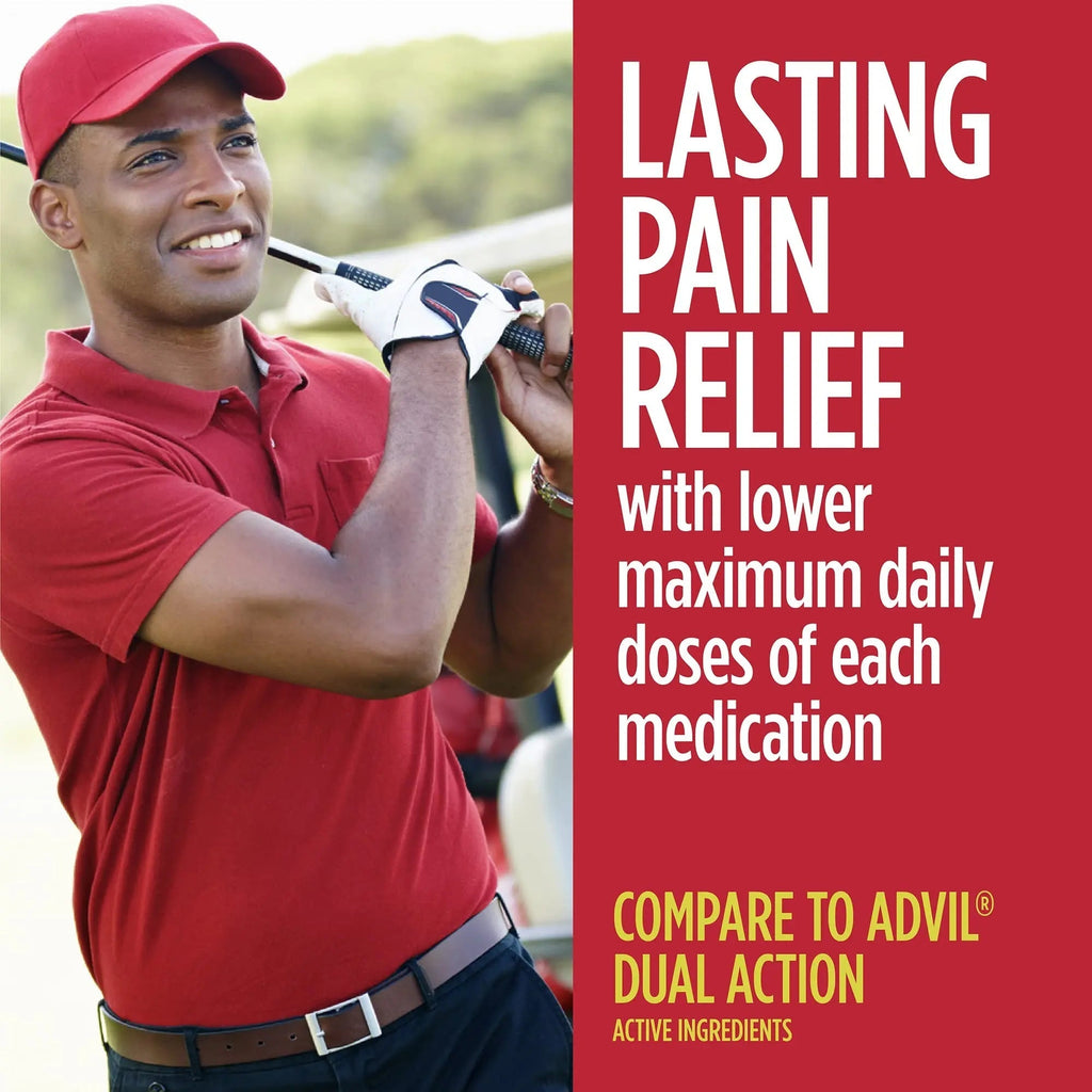 GoodSense Dual Action Acetaminophen 250 mg and Ibuprofen (NSAID) 125 mg Tablets, Pain Reliever for Headache Relief, Arthritis Pain Relief and More, 144 Count GoodSenseBuy Supplements Australia