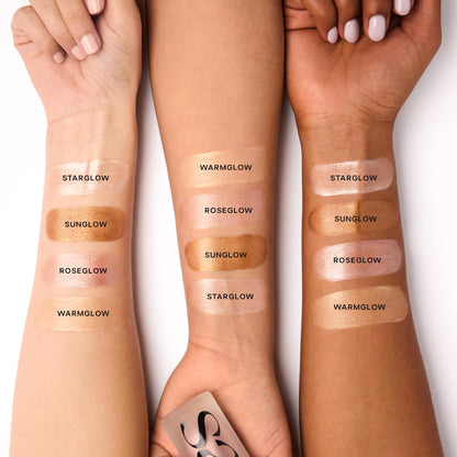 Saie Glowy Super Gel - Hydrating Makeup Primer and Illuminating Glow Serum Enriched with Vitamin C and Squalane Oil - All-Over Liquid Highlighter Makeup for Instant Glass Skin - Starglow (1 oz) SaieBuy Supplements Australia