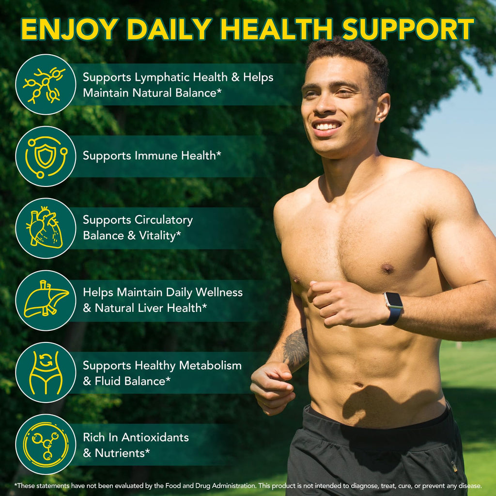 Lymphatic Drainage Supplements, Lymphatic Drainage Capsules - Wellness Complex 21 in 1 Aescia, Turmeric, Bromelain, Echinacea & More - Lymph System Support Capsules ZXXBEST buy supplements Au