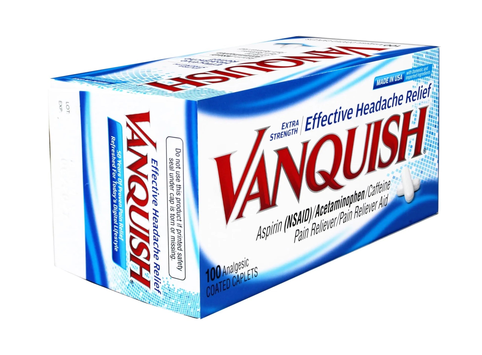 Vanquish Extra Strength Pain Reliever Caplets-100 ct. (Pack of 3) VanquishBuy Supplements Australia