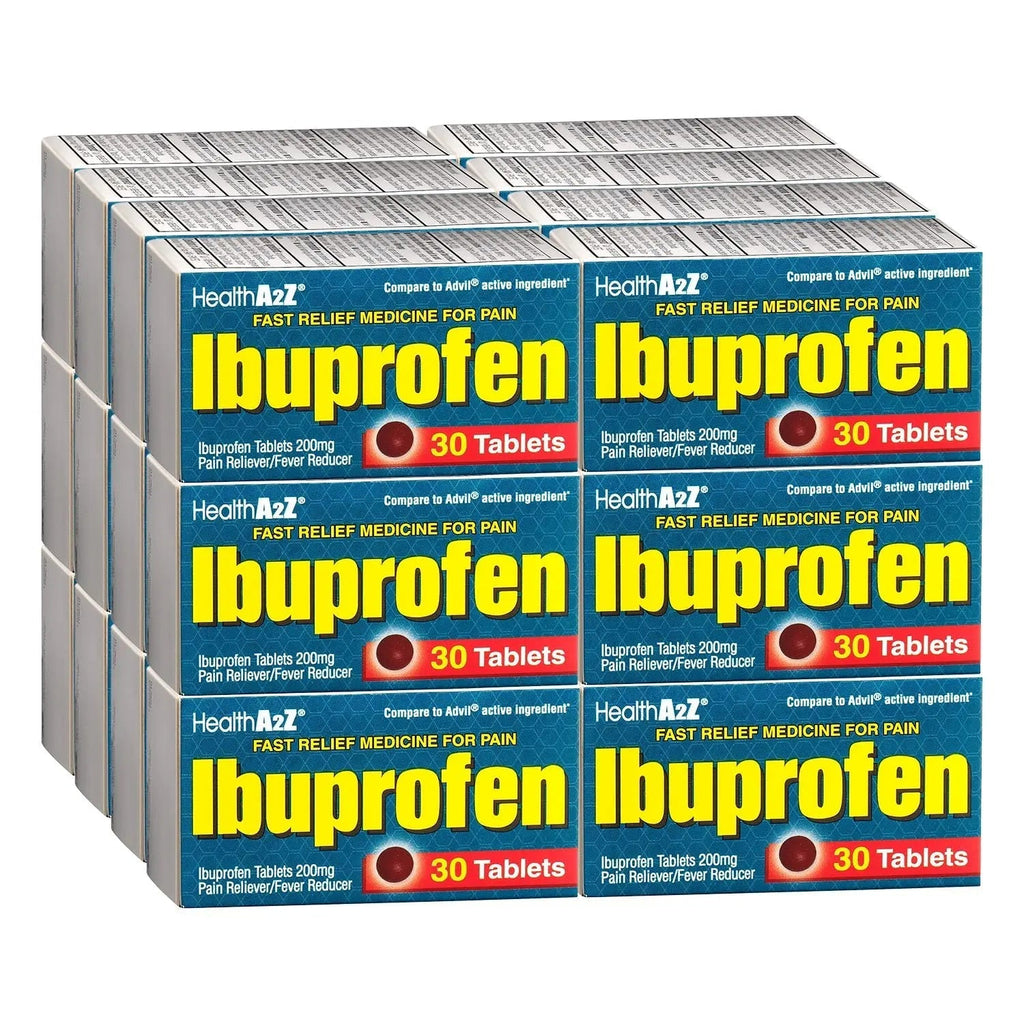 HealthA2Z® Ibuprofen Caplets 200mg | Pain Reliever & Fever Reducer | 24 Packs of 30 Tablets (720 Tablets Total) | Value Pack | NSAID HealthA2ZBuy Supplements Australia