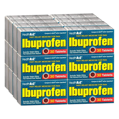 HealthA2Z® Ibuprofen Caplets 200mg | Pain Reliever & Fever Reducer | 24 Packs of 30 Tablets (720 Tablets Total) | Value Pack | NSAID HealthA2ZBuy Supplements Australia