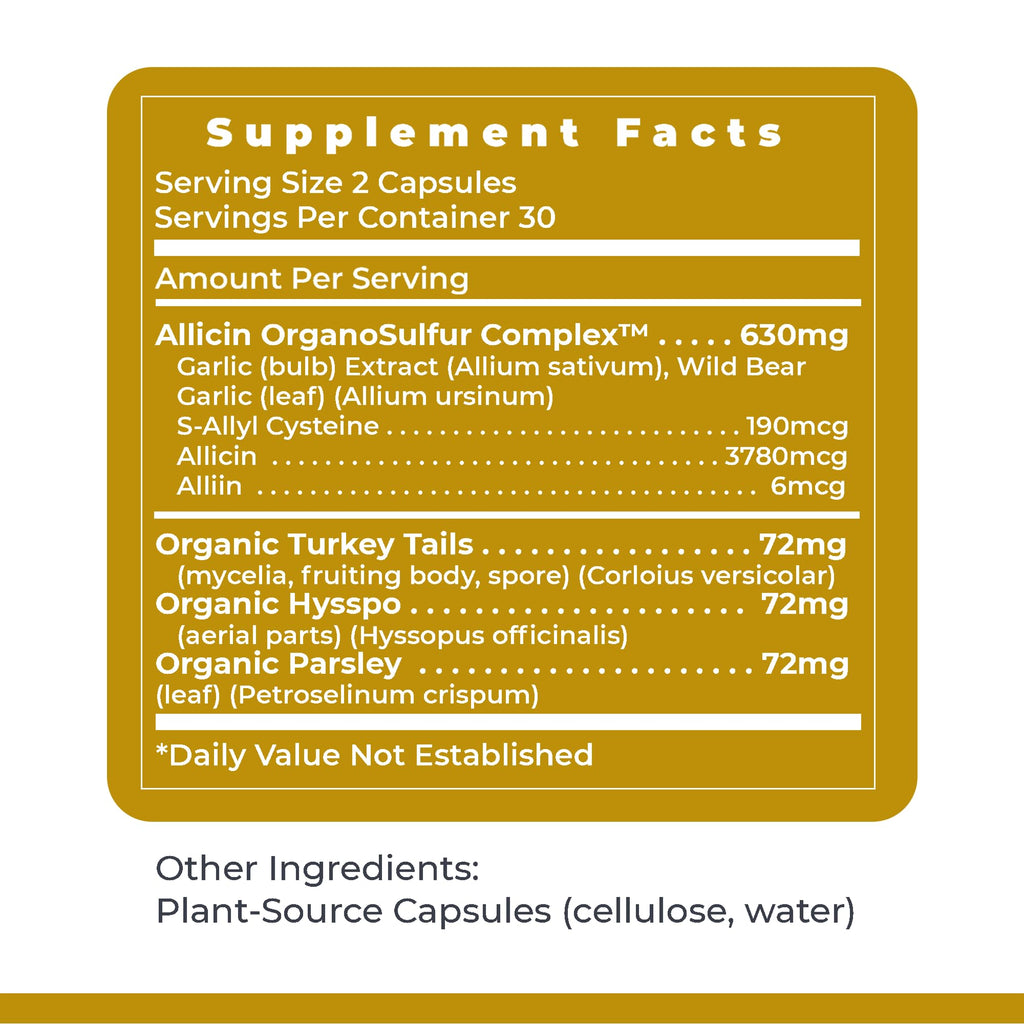 Premier Research Labs Allicidin - Garlic Allicin Supplement, Garlic Supplements, Garlic Pills, Allicin Extract, Garlic Extract, Odorless Garlic Capsules, Immune Support - 60 Vegetarian Capsules Premier Research LabsBuy Supplements Australia
