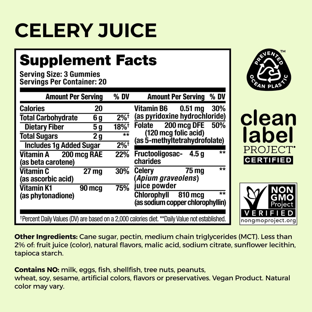 HUM Celery Juice Fiber Gummies for Adults, First Prebiotic Celery Juice Gummy, Gluten Free Fiber Supplement Supports Detoxification, Gut Health, Greens Gummies, Chlorophyll & Prebiotic Fiber, 60 Count HUMBuy Supplements Australia