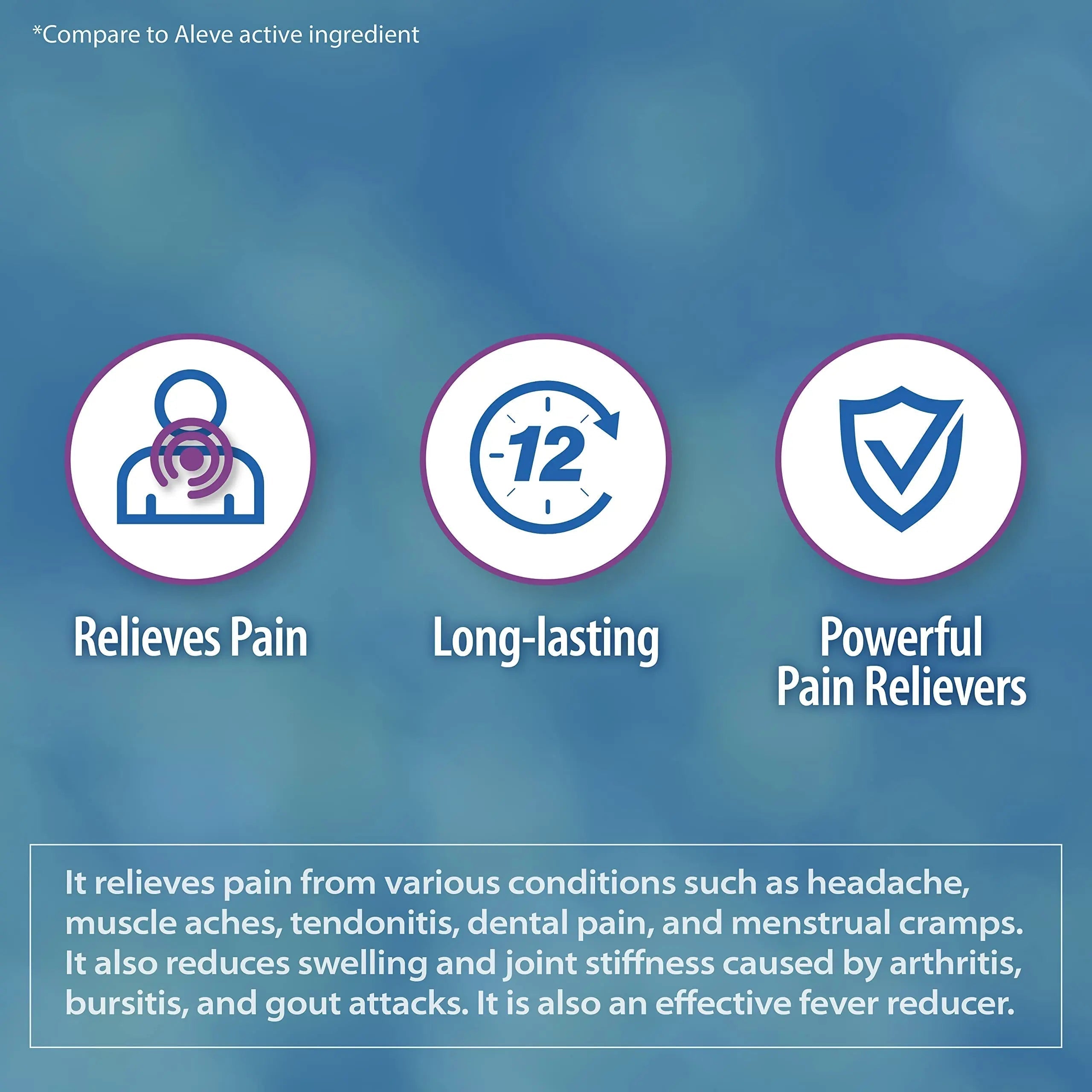 HealthA2Z® Naproxen Sodium 220mg | 300 Caplets | NSAID | Pain Reliever & Fever Reducer HealthA2ZBuy Supplements Australia