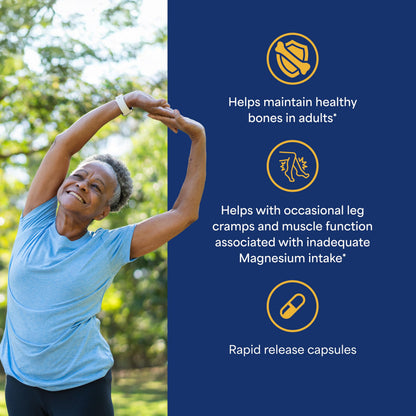 Puritan's Pride Triple Magnesium Complex with Magnesium Oxide, Aspartate, and Citrate 400mg, Dietary Supplement for Muscle, Heart, Nerve, and Bone Support, 120 Rapid Release Capsules Puritan's Pride buy supplements Au