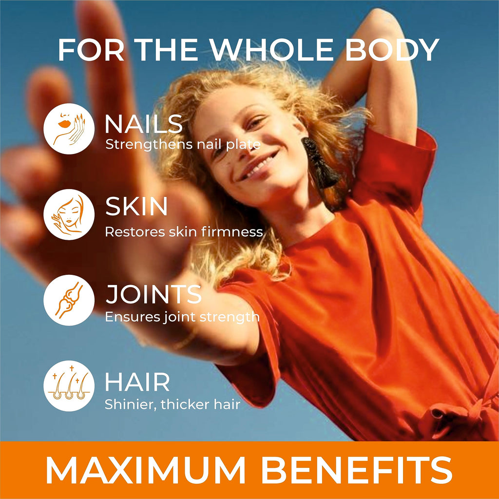 SIRUNES Fish Collagen Peptides Capsules – 100 Capsules | Fish Collagen Peptides | Supports Hair, Skin, Nails, Joints & Bones