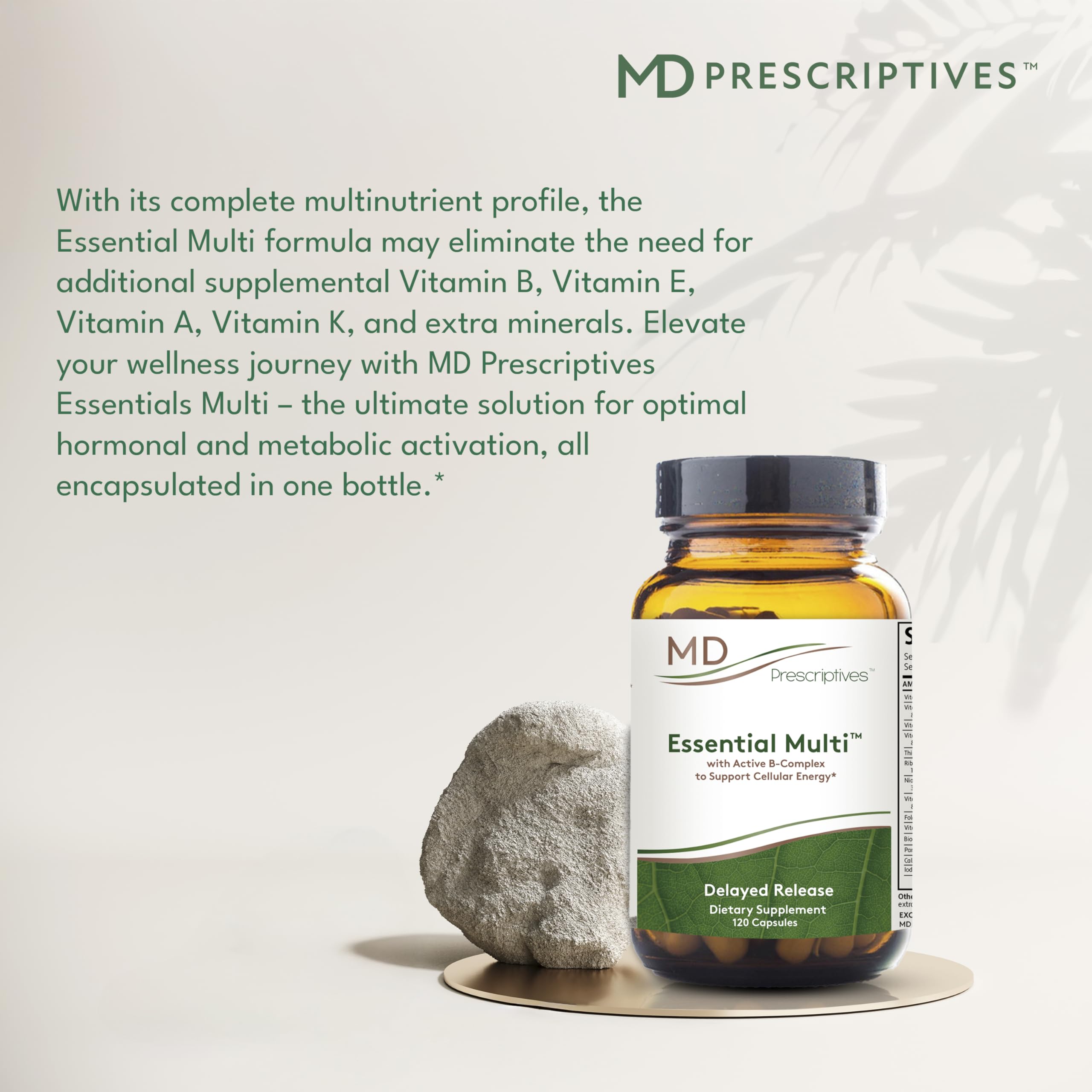 MD Prescriptives - Essential Multi (Delayed Release) - Multivitamin Mineral Complex Supplement for Enhanced Hormone Support - 120 Capsules MD PrescriptivesBuy Supplements Australia