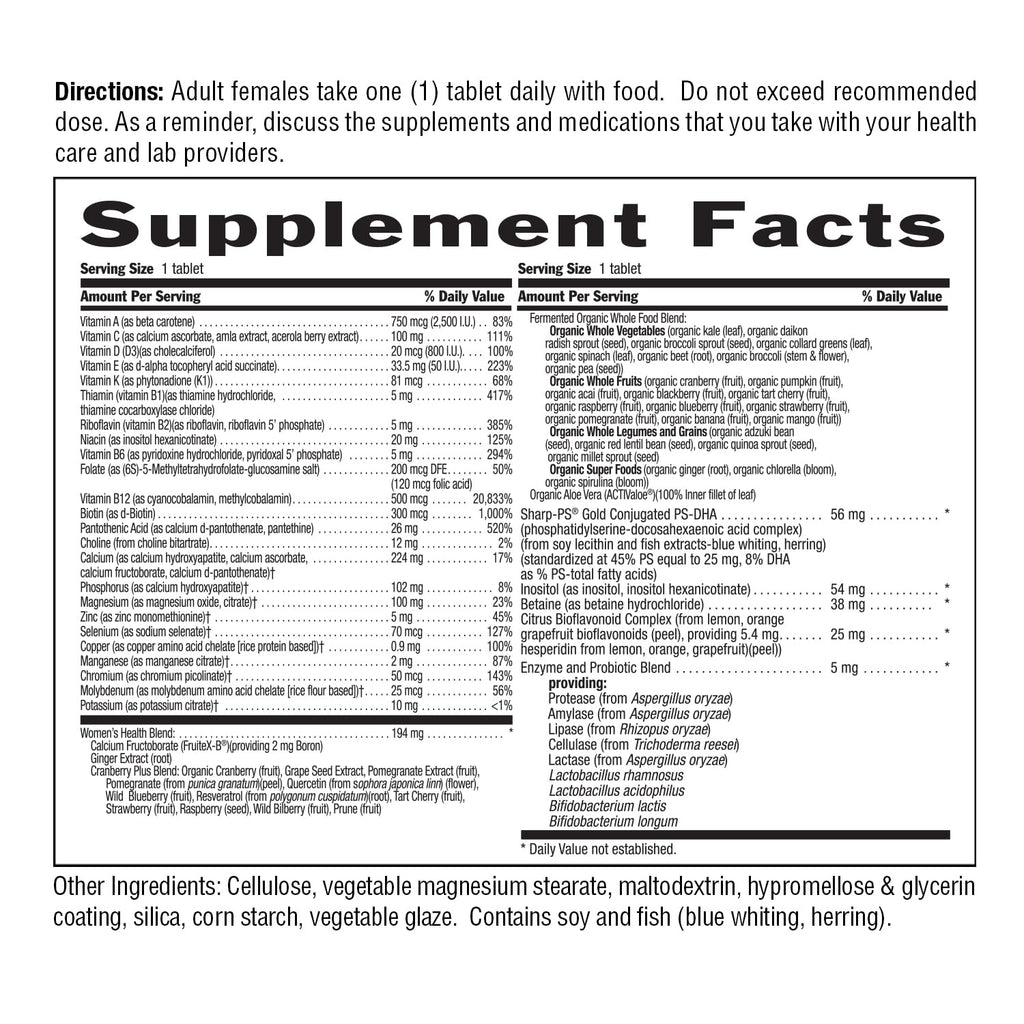 Country Life CORE Daily-1 for Women 50+ Multivitamin - Formulated for Women Over 50, Complete Daily Nutrition with Women's Health Blend, Coenzymated B Vitamins, Probiotics, and Digestive Enzymes Country LifeBuy Supplements Australia