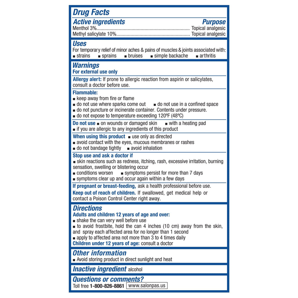 Salonpas pain relieving jet spray - 4 oz (2 PACK) SalonpasBuy Supplements Australia