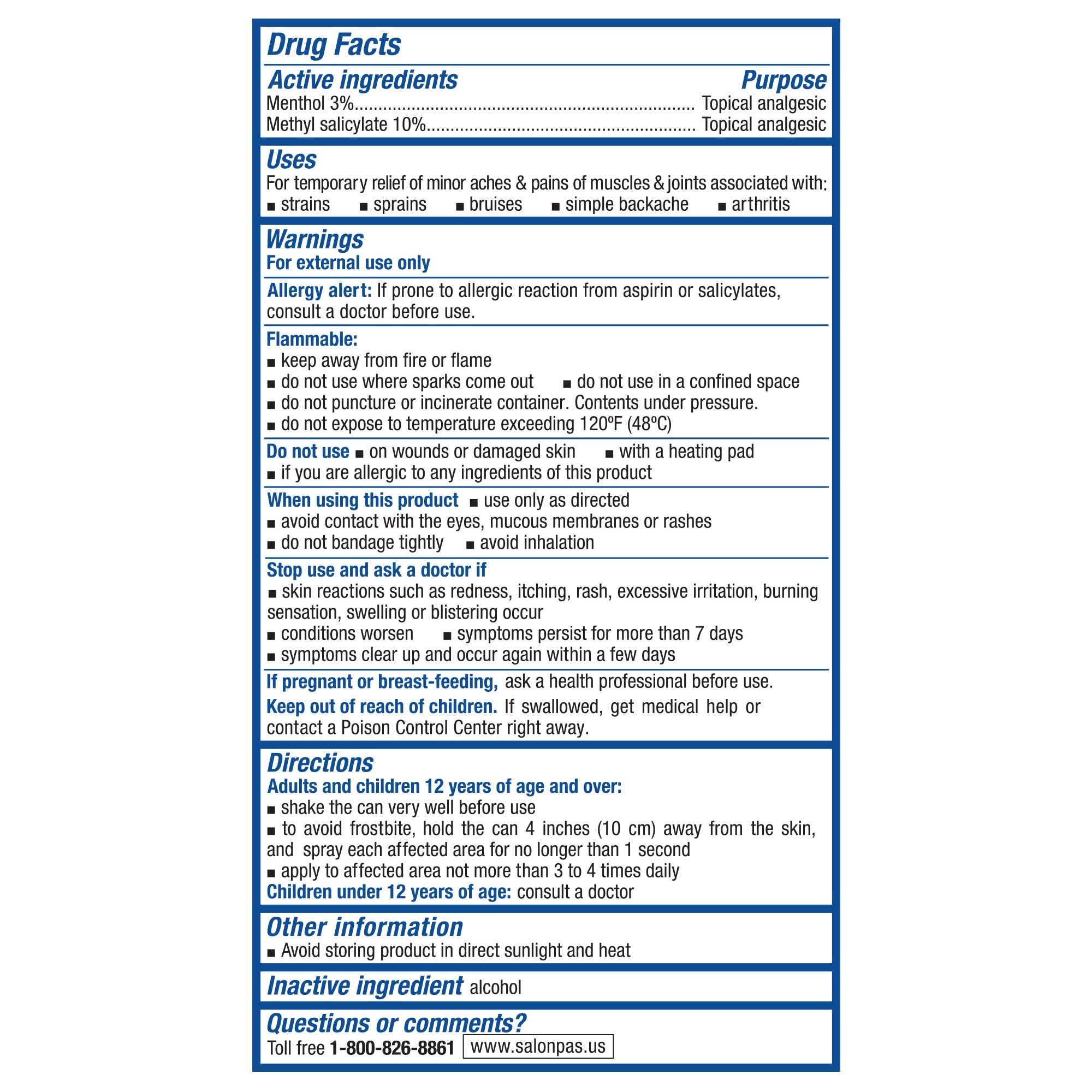 Salonpas pain relieving jet spray - 4 oz (2 PACK) SalonpasBuy Supplements Australia