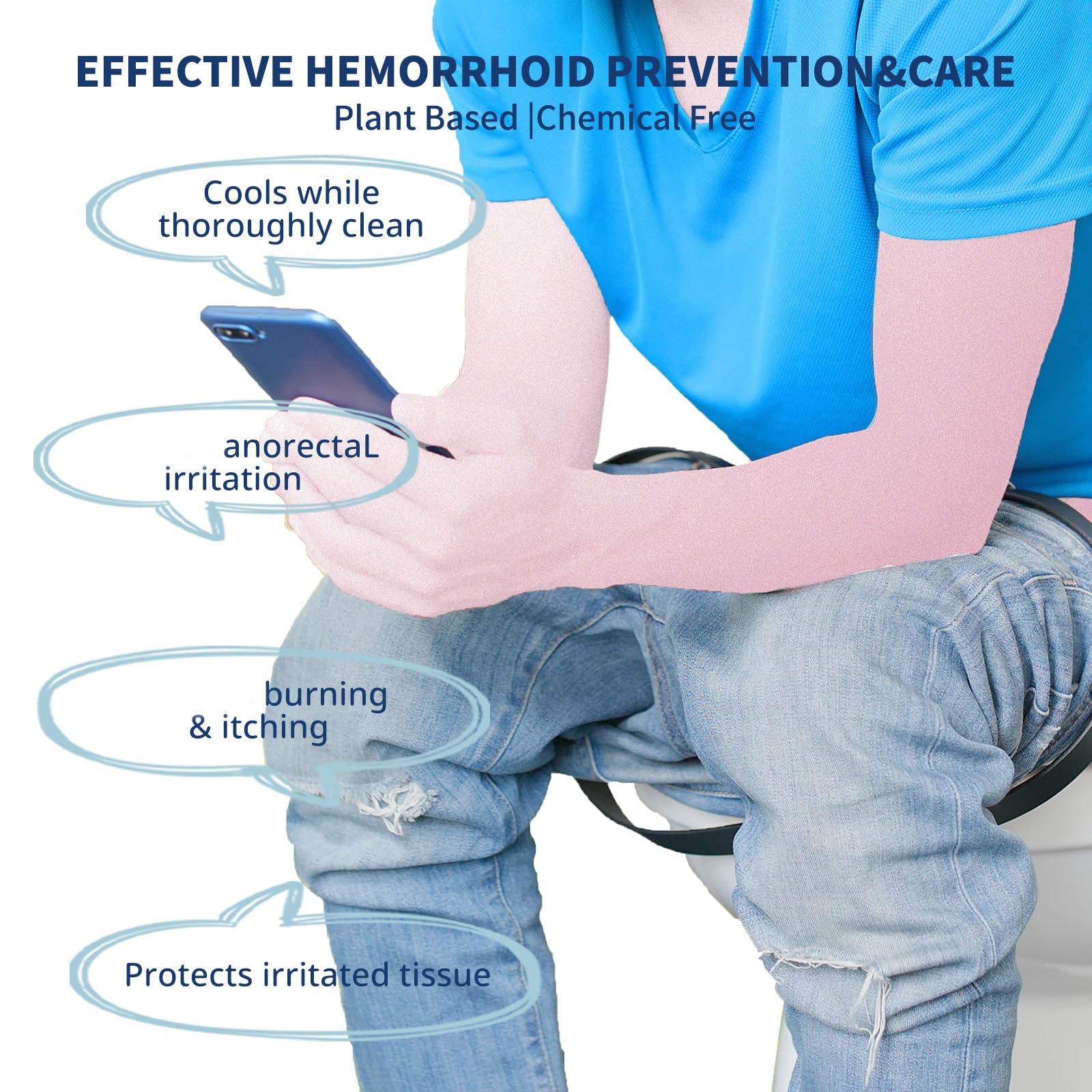 Wowday Flushable Hemorrhoid Wipes | Maximum Strength Witch Hazel Wipes | 56 Count Fragrance Free Adult Hemorrhoids Medicated Witch Hazels Wipe for Butt Hemorrhoidal Itch WowDayBuy Supplements Australia