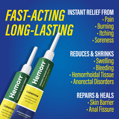 Hemorr Hemorrhoid Treatment Cream with Horse Chestnut, Calendula Oil, Zinc Oxide & Tea Tree Oil – Fast Relief for Pain, Swelling, Itching & Discomfort – Natural Healing & Soothing Formula 1.69 Oz HemorrBuy Supplements Australia