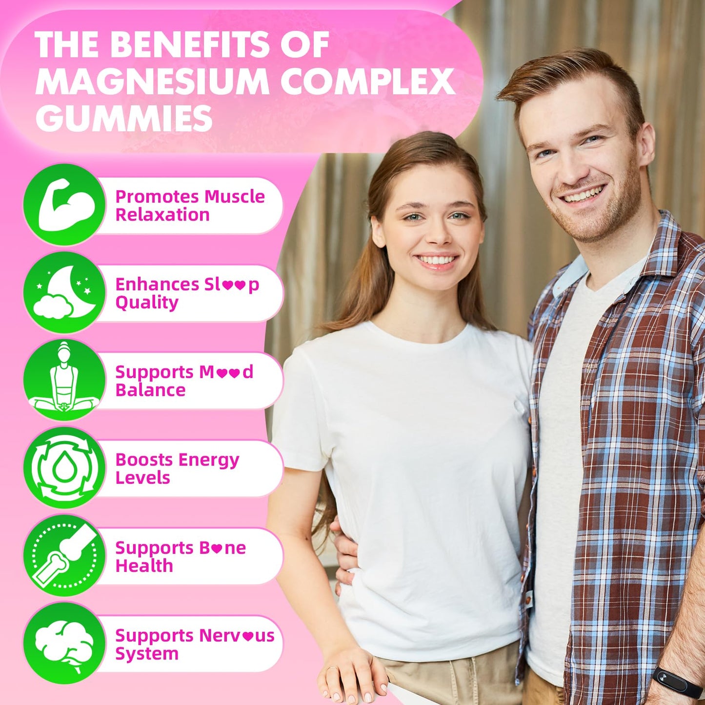 softbear Magnesium Complex Gummies for Women & Men & Kids, 8 in 1 Magnesium Complex Supplement 1000mg-Magnesium Glycinate,Citrate,Malate Supports Calm, Zzz, Muscle Cramp, Strawberry Flavor 120 Count softbear buy supplements Au