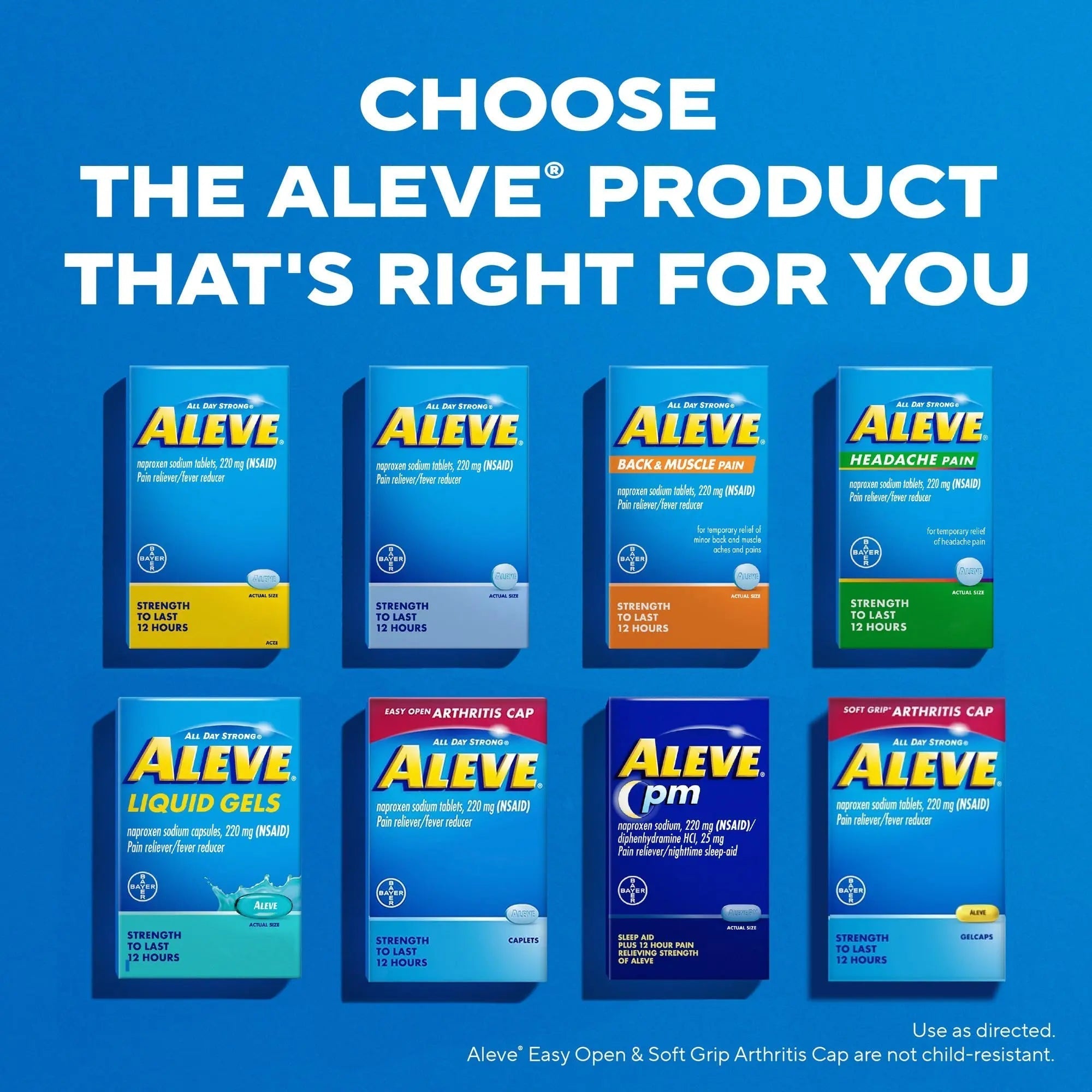 Aleve Pain Relief Naproxen Sodium Caplets ‐ 24 Count AleveBuy Supplements Australia