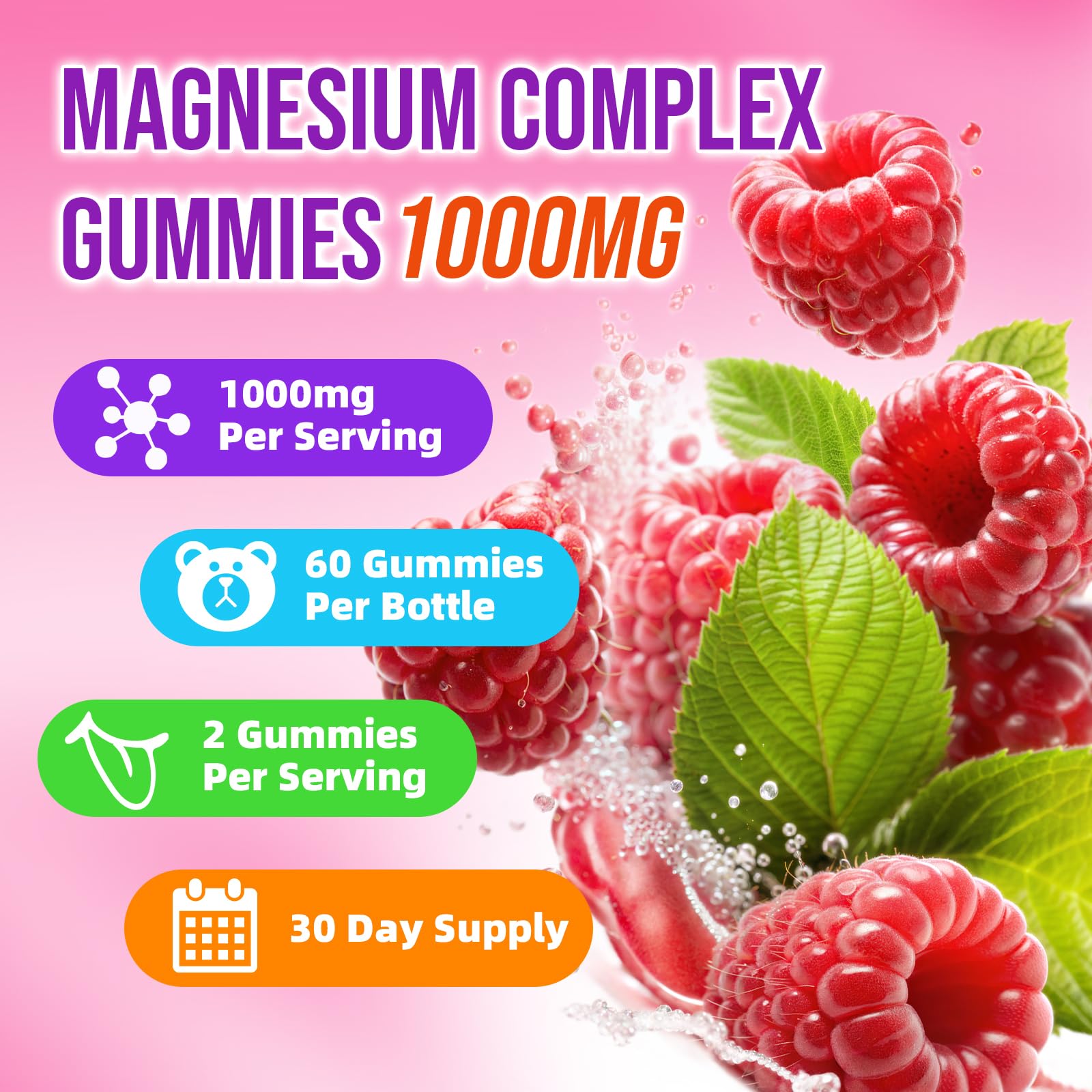 2 Pack Magnesium Complex Gummies – with 12 Forms of Magnesium Plus Vitamins B6, B12 & C. Vegan Strawberry Gummies to Support Mood, for Adults, 120 Count BVIVLOO buy supplements Au
