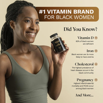 Black Girl Vitamins - Irish Sea Moss Gummies - SeaMoss + Bladderwrack & Burdock - 92 Minerals for Thyroid, Metabolism, and Immunity - Vegan, Gluten-Free, Halal (Mixed Berry, 30 Day Supply) Black Girl VitaminsBuy Supplements Australia