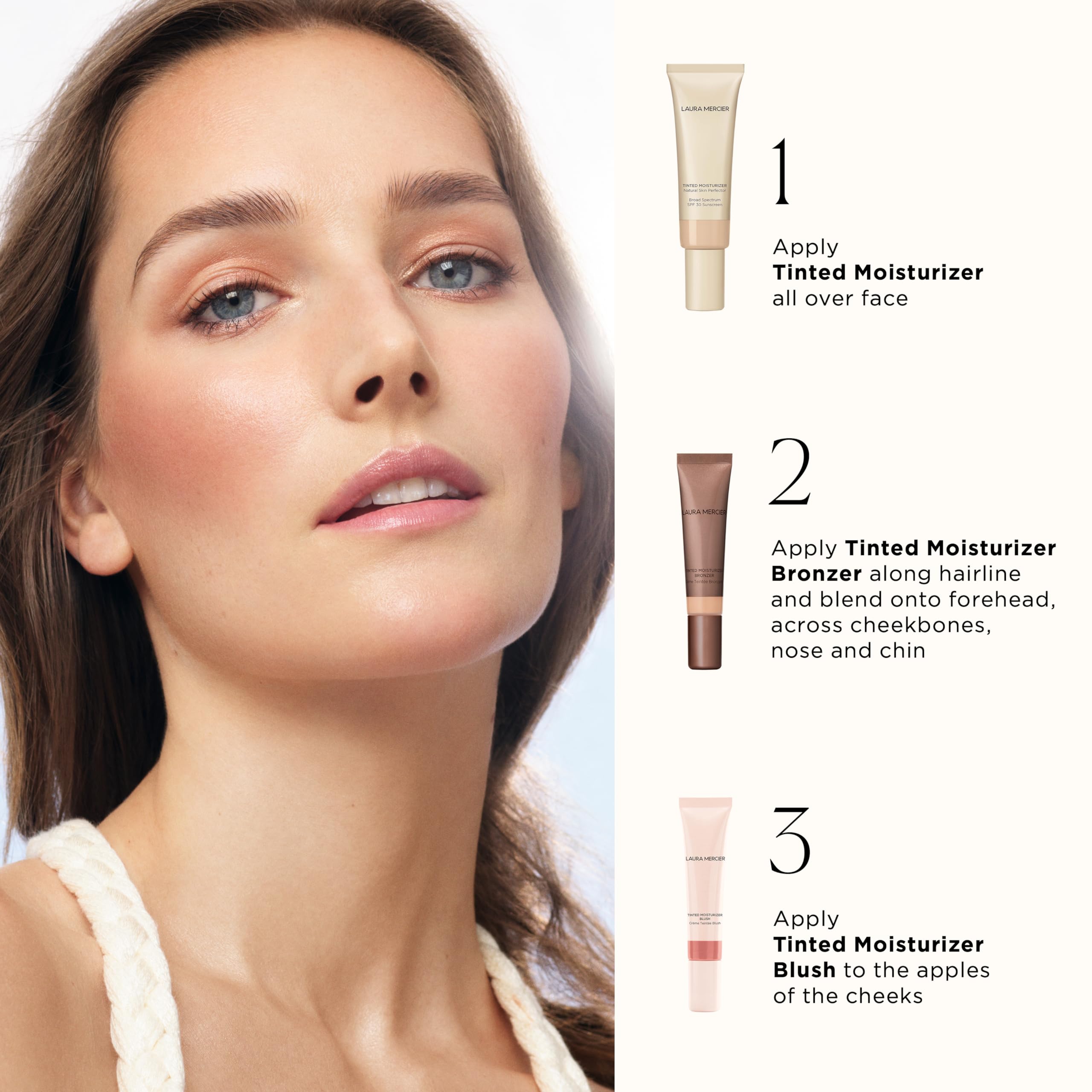 Laura Mercier Tinted Moisturizer Bronzer: Long Lasting Sheer Cream Bronzer, Weightless, Buildable Coverage, 12 HR Hydrating Wear, Non-Comedogenic, 6 Shades for All Skin Tones, Sundrop Laura MercierBuy Supplements Australia
