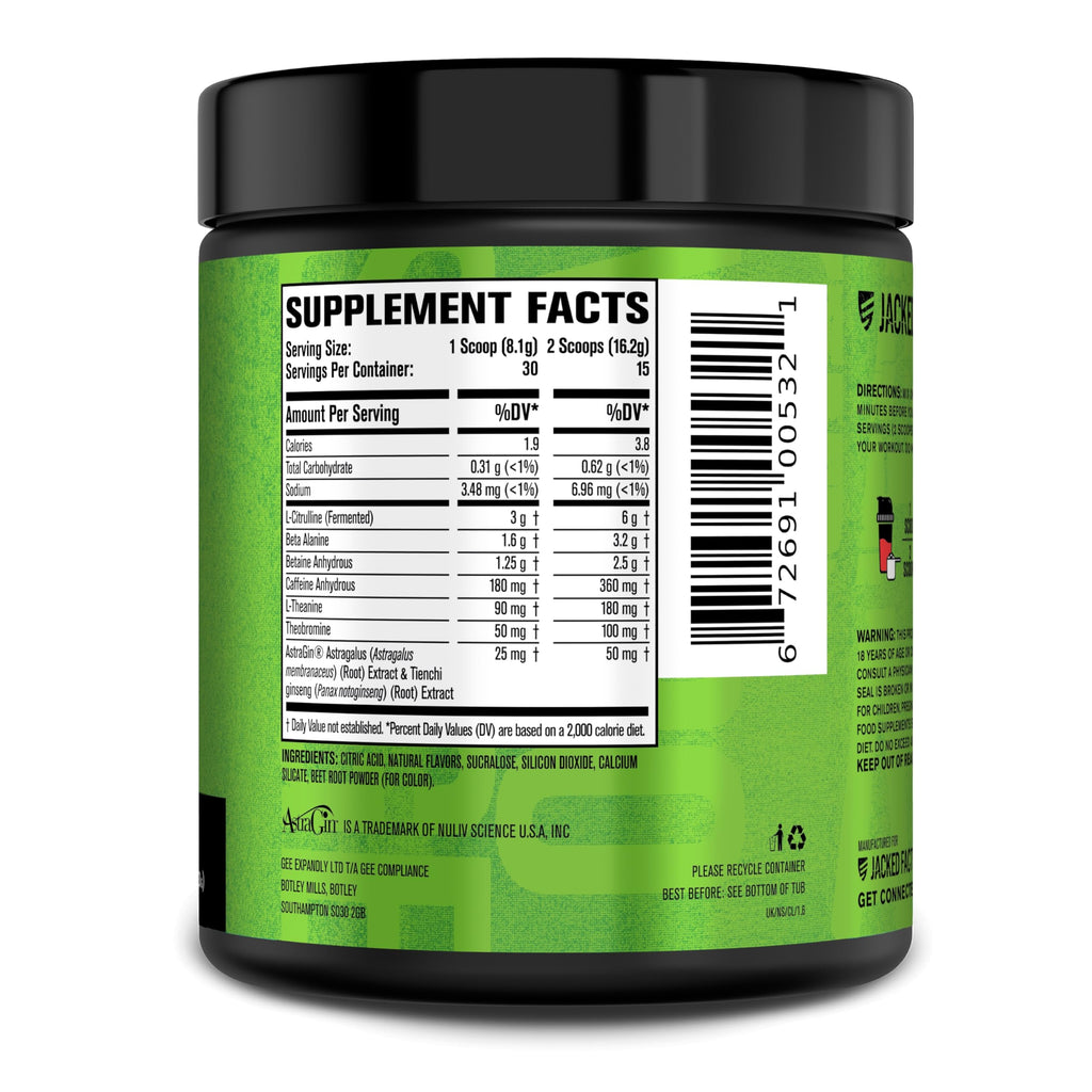 Jacked Factory NITROSURGE Pre Workout Supplement - Endless Energy, Instant Strength Gains, Clear Focus, Intense Pumps - NO Booster & Preworkout Powder with Beta Alanine - 30 Servings, Cherry Limeade Jacked Factory buy supplements Au