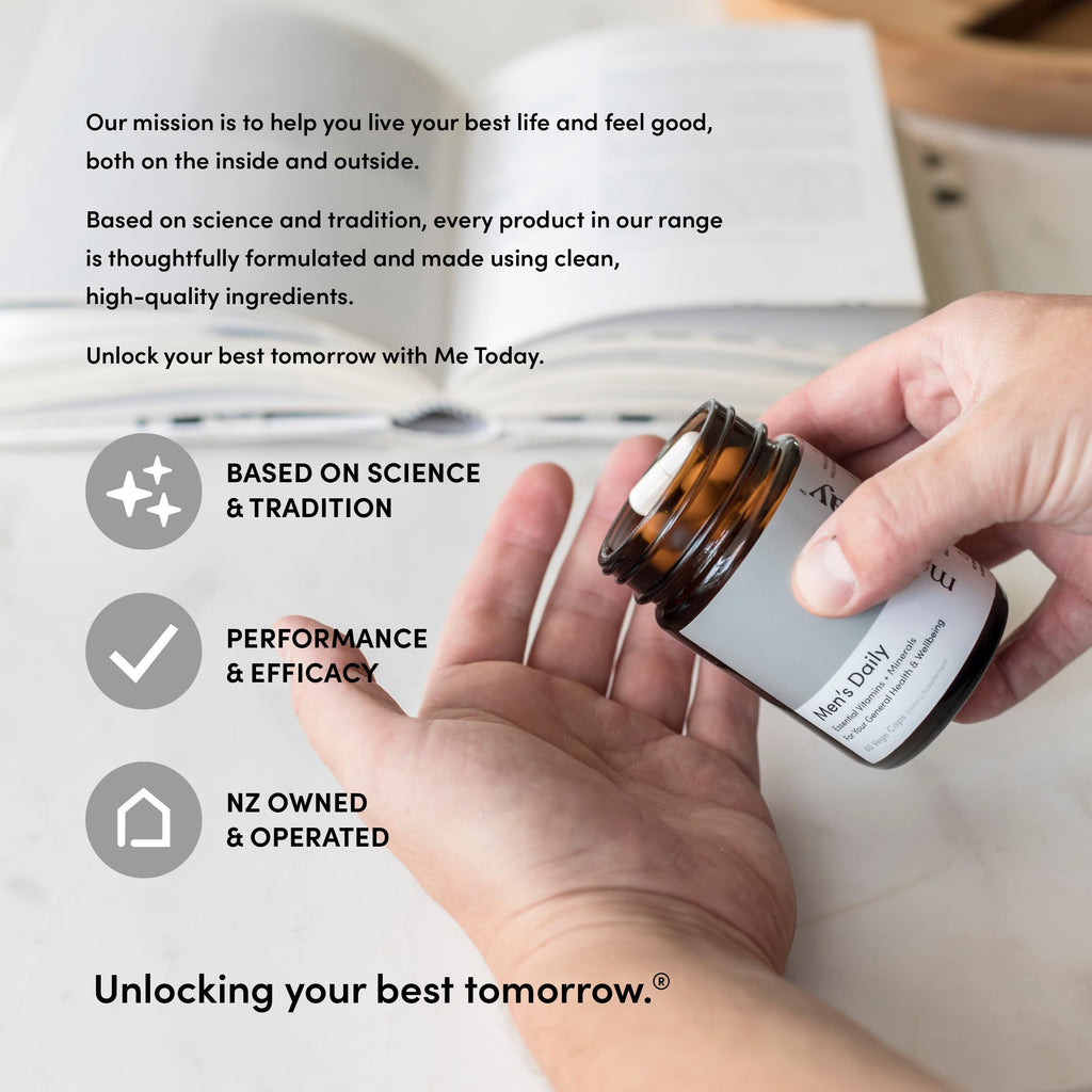 me today Multivitamin for Men, Mineral Supplements with 27 Vitamins, Minerals and Herbs, Including D, C, A, B, Biotin and Zinc, Vegetarian | General Health Supplements | 60 Capsules me todayBuy Supplements Australia