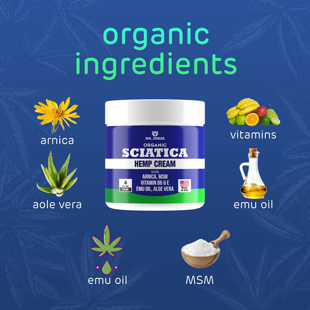 Sciatica Cream - Premium Sciatica Cream - Fast Absorption & Maximum Relief - 4 oz Large Value Pack - Made in The USA Dr. JOEL'SBuy Supplements Australia