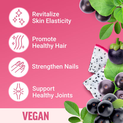 Force Factor Collagen Boosting Superfoods, Vegan Collagen Booster for Women, with Biotin, Hyaluronic Acid, and Vitamin C, for Hair, Skin, Nails, & Joint Support