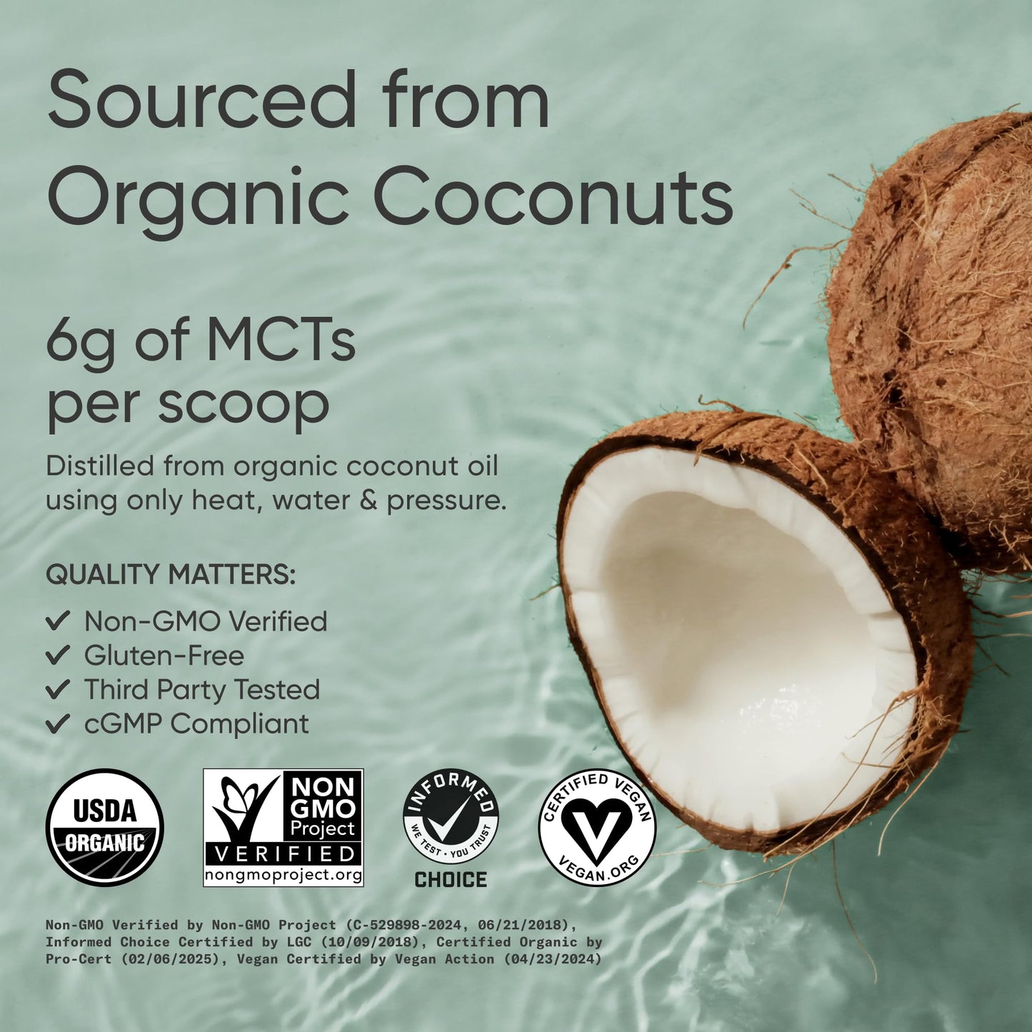 Sports Research Organic MCT Oil Powder - Keto & Vegan MCTs C8, C10 from Coconuts - Fatty Acid Brain & Body Fuel*, Non-GMO & Gluten Free - Unflavored, Perfect in Coffee, Tea & Protein Shakes - 10.6 oz Sports Research buy supplements Au