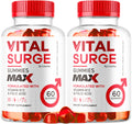 (2 Pack) Vital Surge - Vital Surge for Men, Max Maximum Strength 1050 MG, VitalSurge Supplement Support Gummy Advanced Formula, Premium Vitamin Gomitas (120 Gummies) LIVORKABuy Supplements Australia
