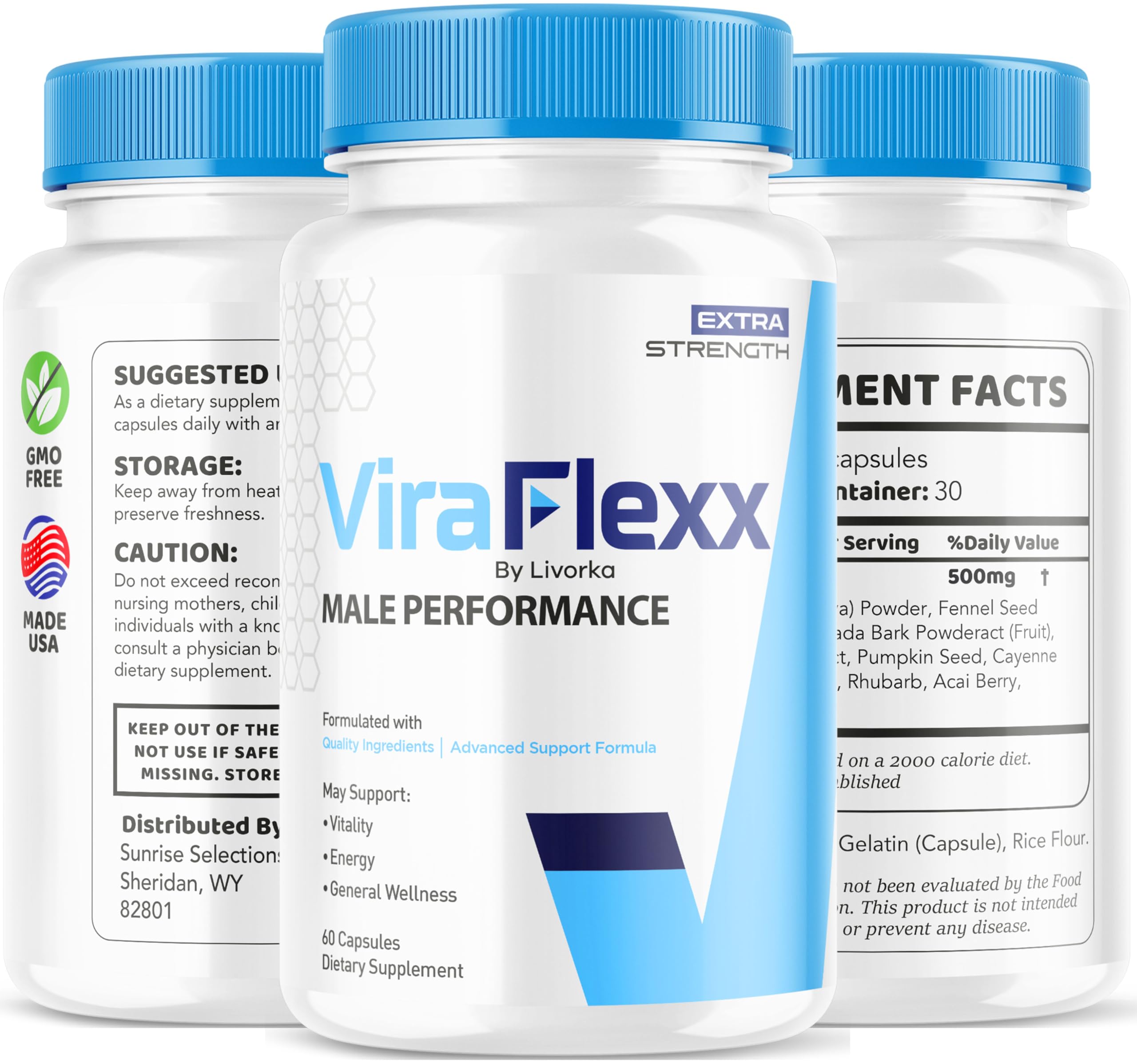 LIVORKA (3 Pack) ViraFlexx Capsules, ViraFlexx Advanced Support Formula Pills, Vira Flexx Pills (180 Capsules) LIVORKABuy Supplements Australia