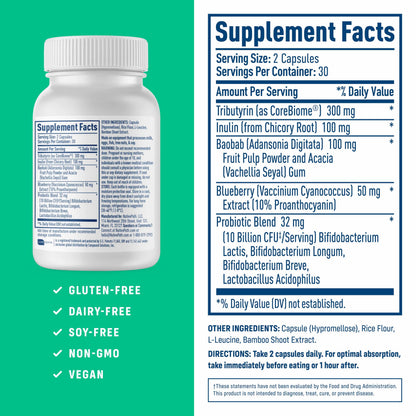 NativePath Complete Synbiotic - Pre, Pro & Postbiotic 3-in-1 for Gut Health & Digestive Support - 10 Billion CFU, 30 Servings