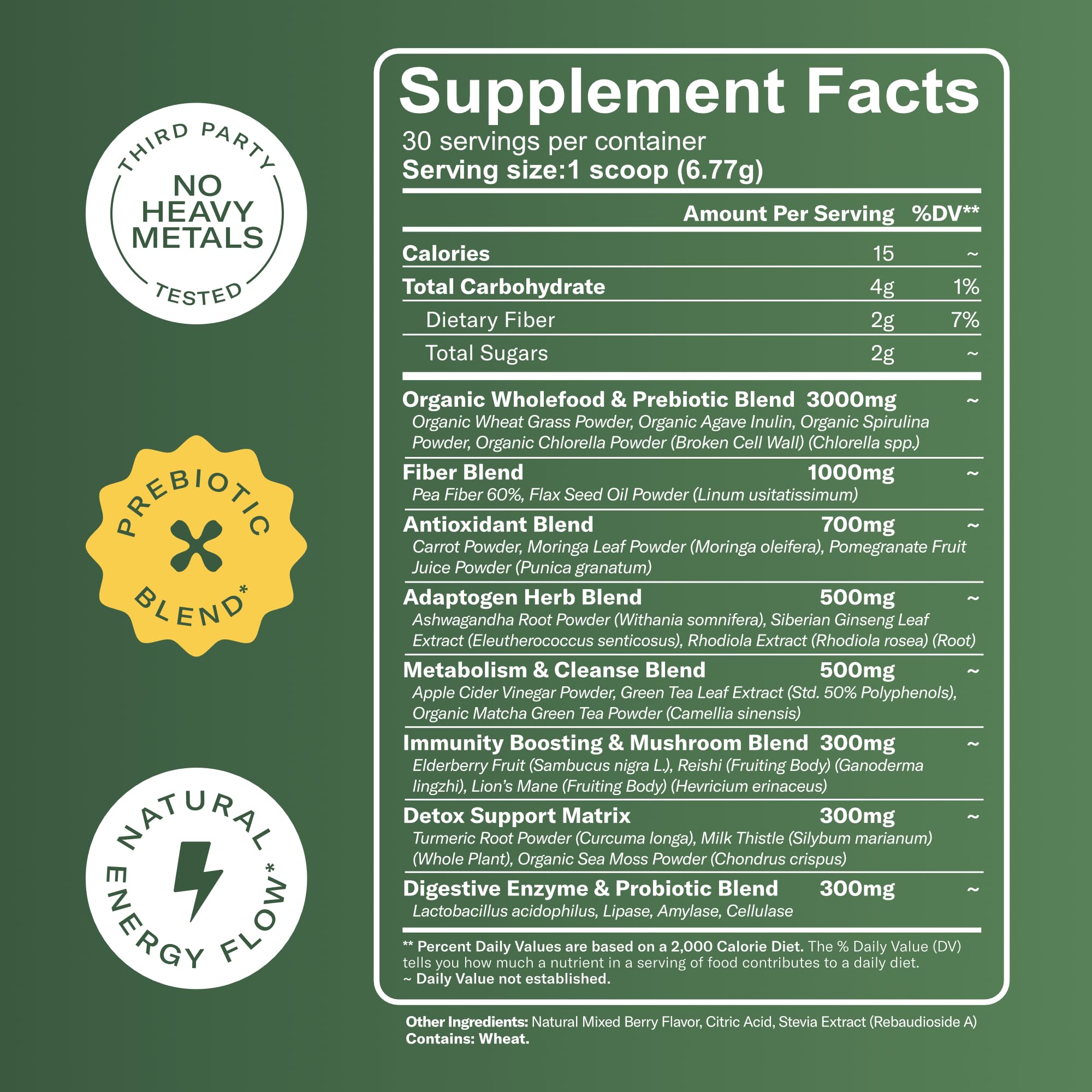 TrueSeaMoss Super Greens Powder with Matcha for Digestive & Gut Health – 25 Superfoods with Probiotics, Prebiotics, Enzymes & Sea Moss – Vegan Superfood Powder for Bloating & Regularity - 30 Servings TrueSeaMossBuy Supplements Australia