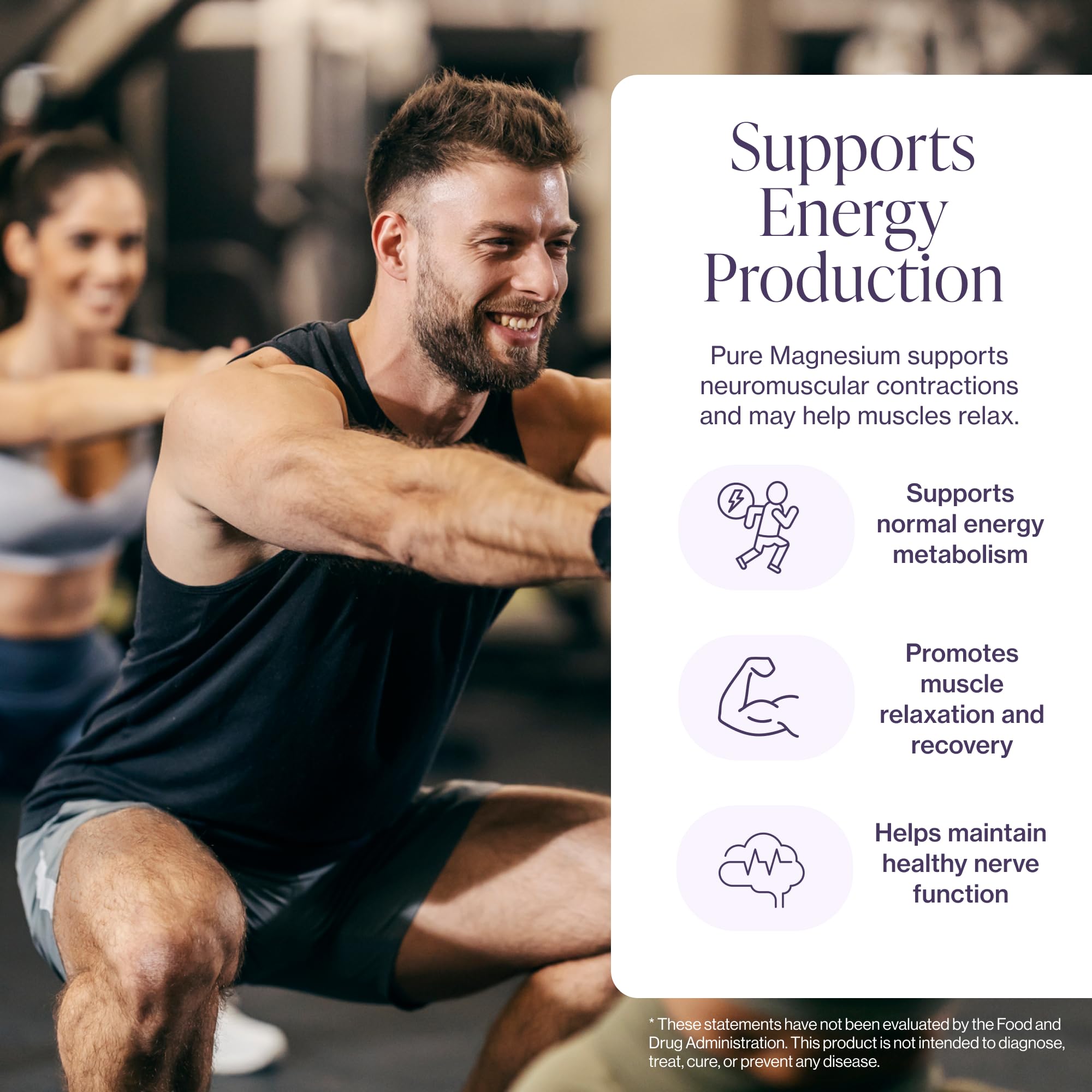 Pure Magnesium Glycinate Supplement – Highly Absorbable Chelated Magnesium to Support Sleep, Muscle & Nerve Health, Energy, Relaxation & Bone Health – 200mg Per Serving, 180 Capsules Pure MicronutrientsBuy Supplements Australia