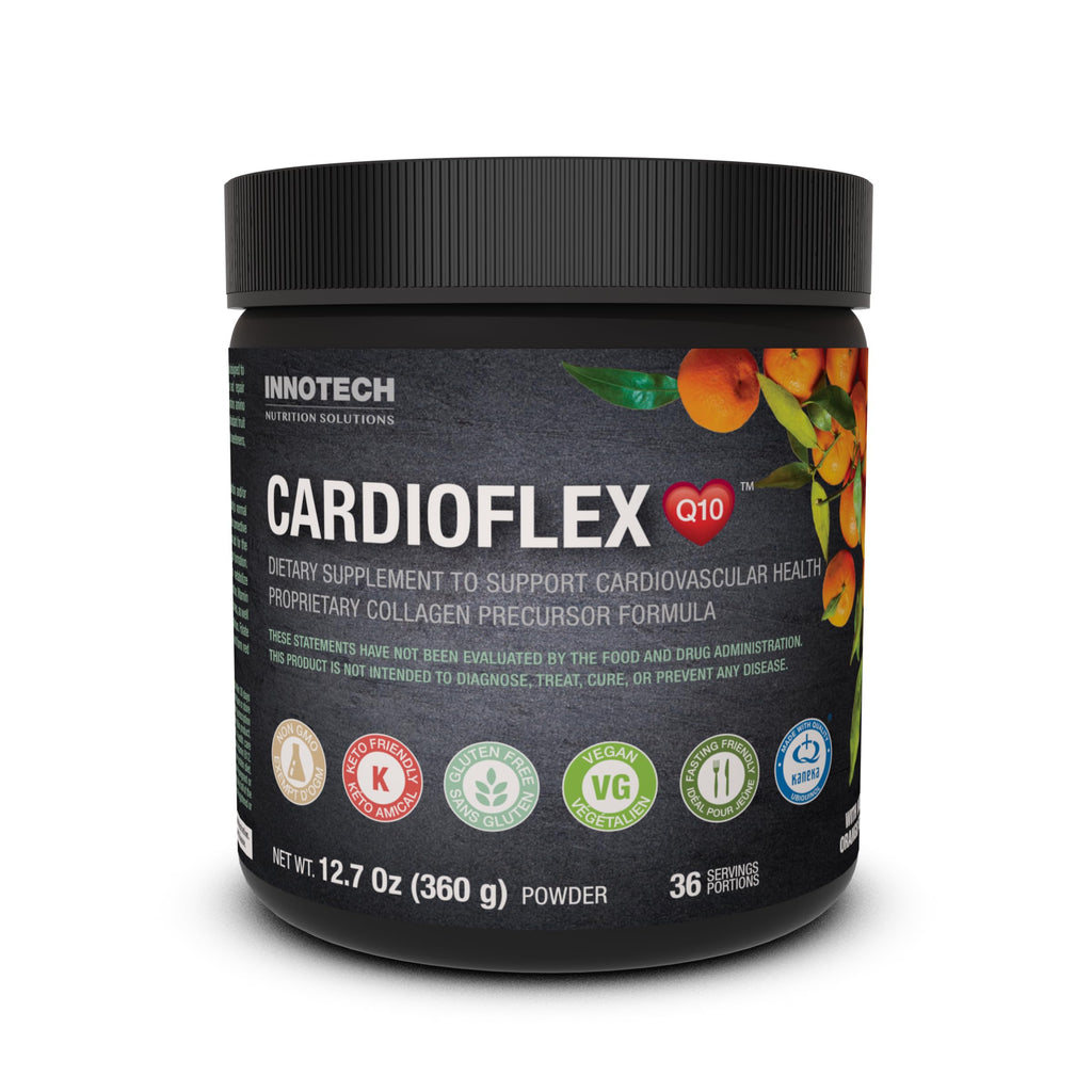 INNOTECH Cardioflex supplement container on a white background