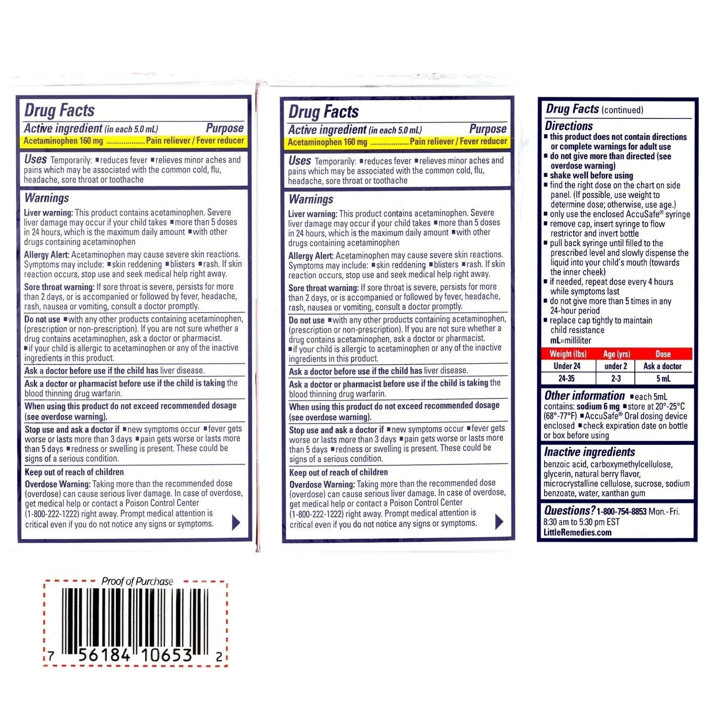 Little Remedies Infant Fever & Pain Reliever with Acetaminophen, Baby Medicine with No Artificial Sweeteners, Flavors or Dyes, Natural Berry Flavor, 2 Fl Oz, Pack of 2 Little RemediesBuy Supplements Australia