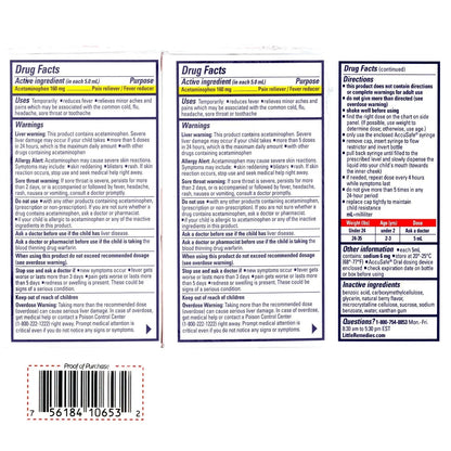 Little Remedies Infant Fever & Pain Reliever with Acetaminophen, Baby Medicine with No Artificial Sweeteners, Flavors or Dyes, Natural Berry Flavor, 2 Fl Oz, Pack of 2 Little RemediesBuy Supplements Australia