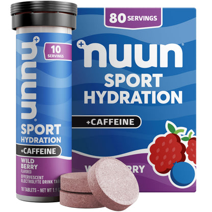 Nuun, Electrolyte Drink Tabs Energy Wild Berry, 8 Count, 1.9 Ounce