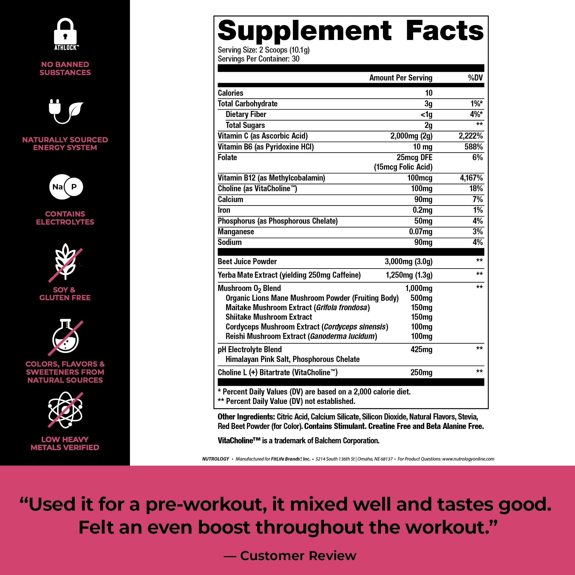 Nutrology Greens & Fruits Powder-Naturally Sourced Superfood, Chocolate (30 Servings) Beet Natural O2, Pre Workout Powder, Passion Fruit Flavor (30 Servings) Nutrology buy supplements Au