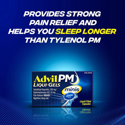 Advil PM Liqui-Gels Minis, 80 Liquid Filled Capsules AdvilBuy Supplements Australia