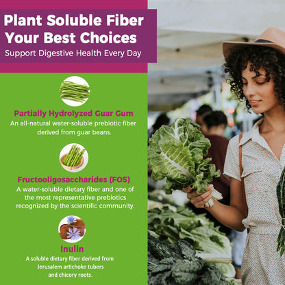 Fiber Gummies for Adults, Sugar Free 10g Prebiotic Fiber Supplement with Digestive Enzymes, Probiotics & 100mg Betaine for Digestive & Gut Health