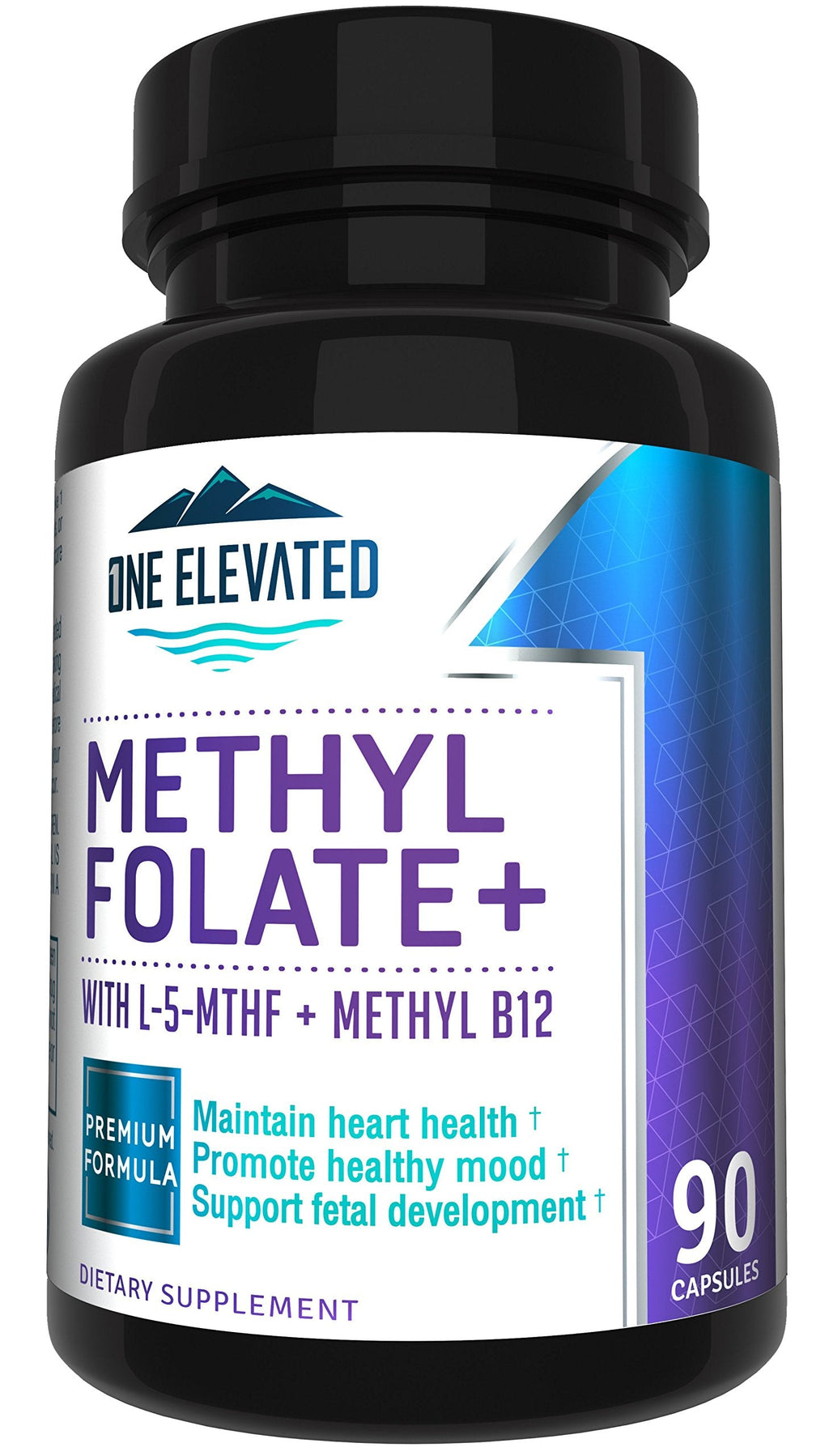 Double Strength & Most Bioactive Methyl Folate! Uniquely Formulated with Highest Pharmaceutical Grade Methylcobalamin (B12), Niacin, B1, B2 B6. Works Synergistically for Max Results-3 Month Supply One ElevatedBuy Supplements Australia