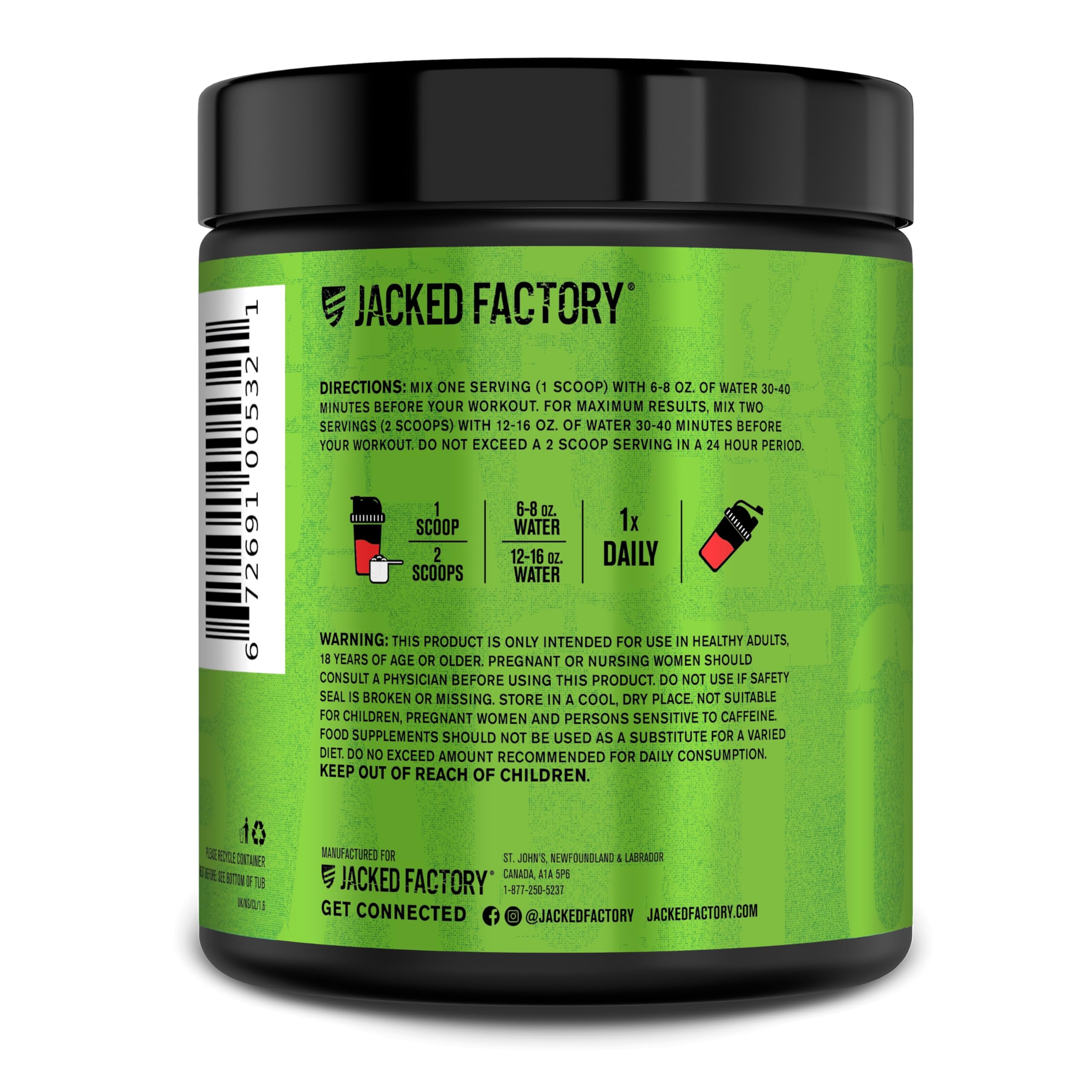 Jacked Factory NITROSURGE Pre Workout Supplement - Endless Energy, Instant Strength Gains, Clear Focus, Intense Pumps - NO Booster & Preworkout Powder with Beta Alanine - 30 Servings, Cherry Limeade Jacked Factory buy supplements Au