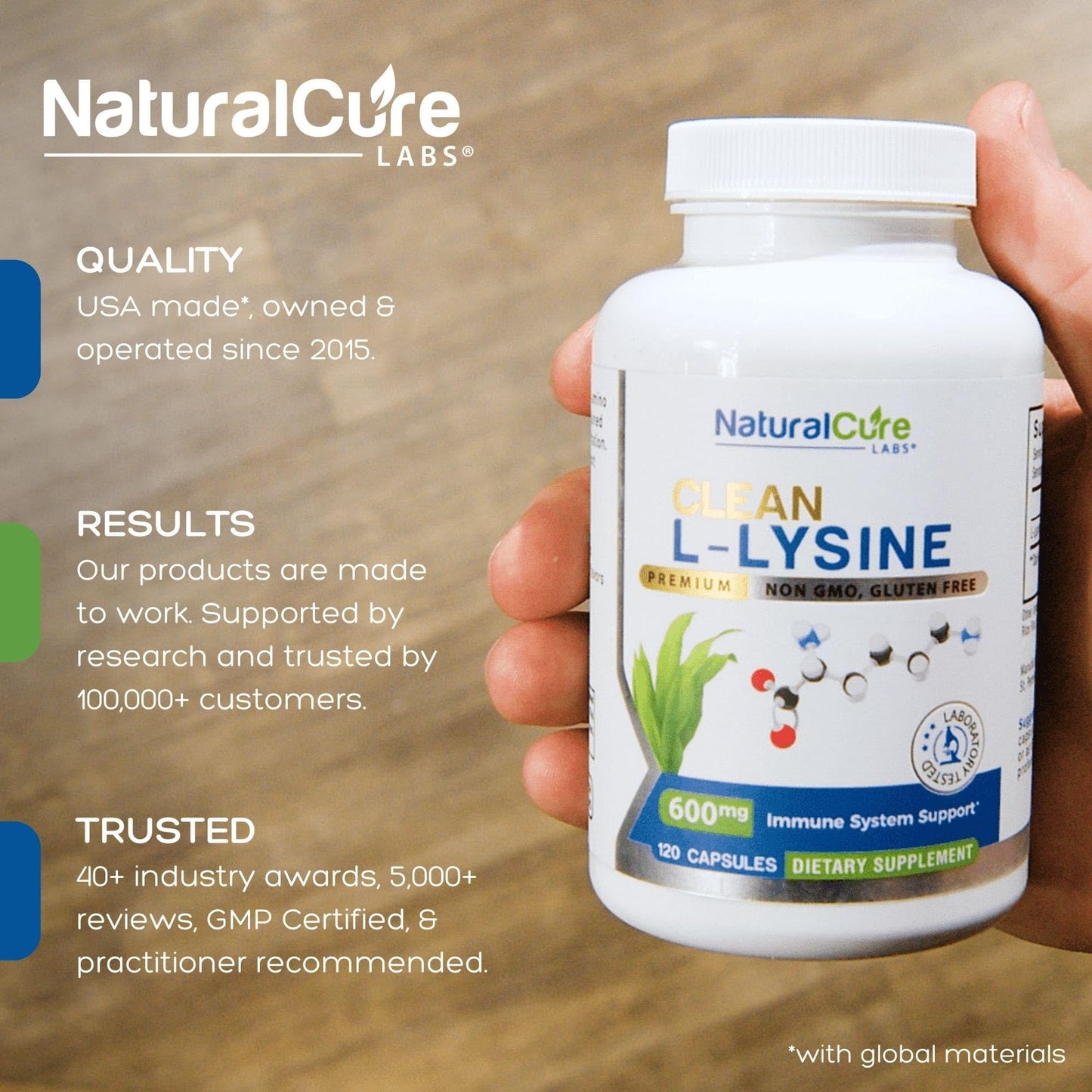Extra Strength Stack: Monolaurin 800mg + Clean L-Lysine 600mg + Andrographis, Advanced Immune Support Routine Bundle Natural Cure Labs buy supplements Au