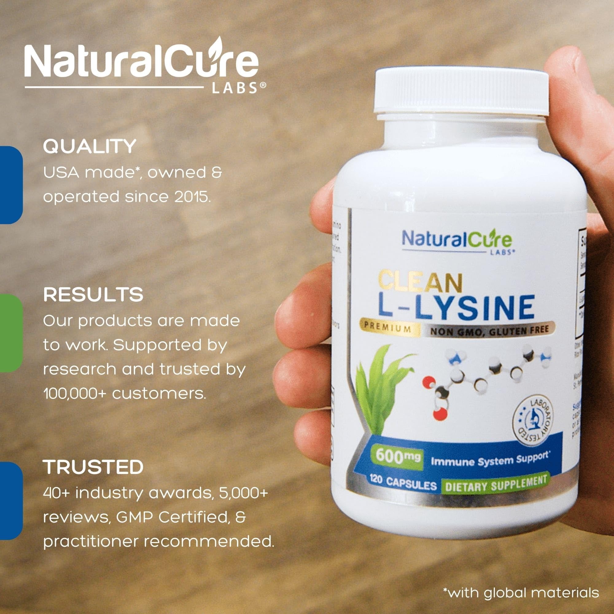 Extra Strength Stack: Monolaurin 800mg + Clean L-Lysine 600mg + Andrographis, Advanced Immune Support Routine Bundle Natural Cure Labs buy supplements Au