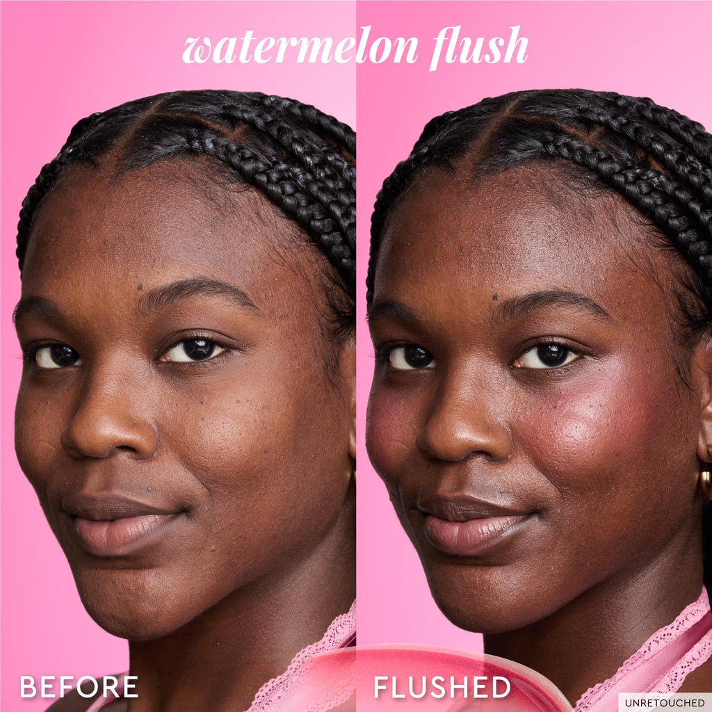 Glow Recipe Niacinamide Dewy Flush Tinted Liquid Blush Serum - Glowy Blush for Cheeks to Smooth, Hydrate & Brighten - Liquid Korean Makeup with Buildable Soft Pink Tint - Watermelon Flush (0.4 oz) Glow RecipeBuy Supplements Australia