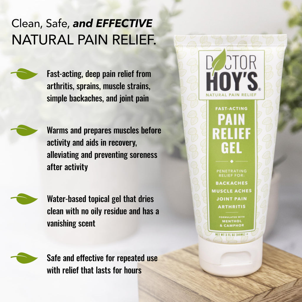 DOCTOR HOY'S Natural Pain Relief Gel, Topical Arnica Anti-Inflammatory Gel for Arthritis, Joint Pain, and Muscle Strains - Clean, Safe and Effective Pain Relief DOCTOR HOY'SBuy Supplements Australia