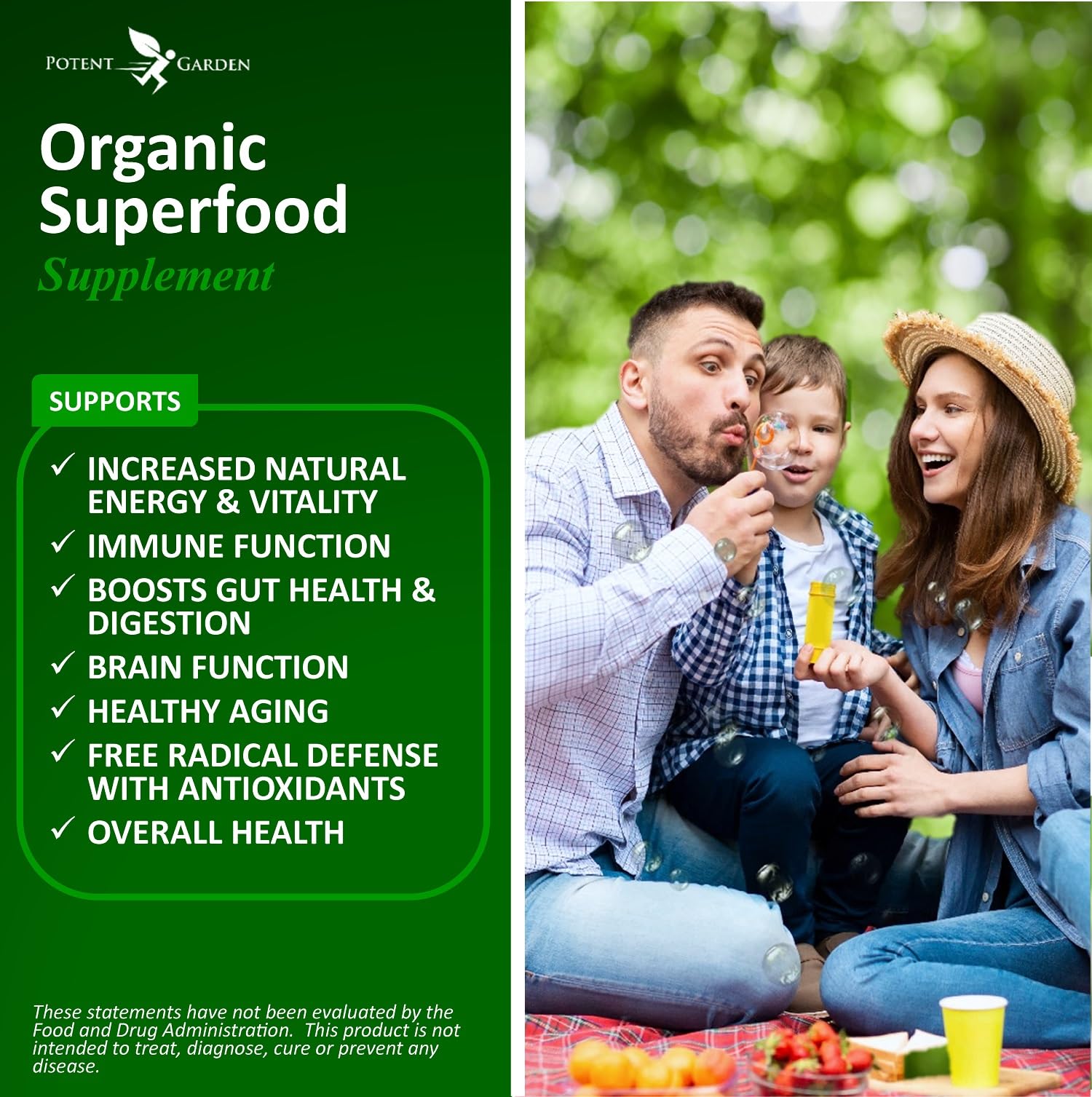 Potent Garden Daily Nutrition Bundle – Superfood Greens + Multivitamin Potent Garden buy supplements Au