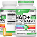 NAD+ Supplement, 1,360mg Max Strength Liposomal | Resveratrol, Quercetin, Green Tea | Cellular Energy & Healthy Aging for Men & Women | 800mg of 100% High Purity NAD+ for Energy, Focus - 90 Capsules HolistnatureBuy Supplements Australia