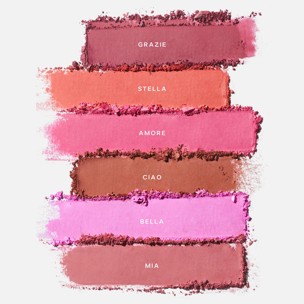 Saie SuperSuede Baked Blush - Talc-Free Powder Blush for Cheeks Infused with Hyaluronic Acid, Glycerin + Squalane - Hydrating Face Makeup for a Natural, Diffused Flush of Color - Ciao (0.1 Ounce) SaieBuy Supplements Australia